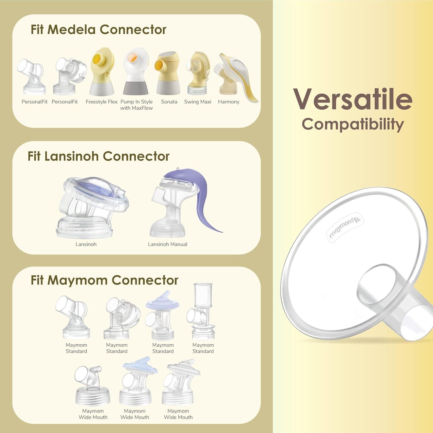 Protector de Pezón Maymom 10 mm 2 Piezas Compatible Medela