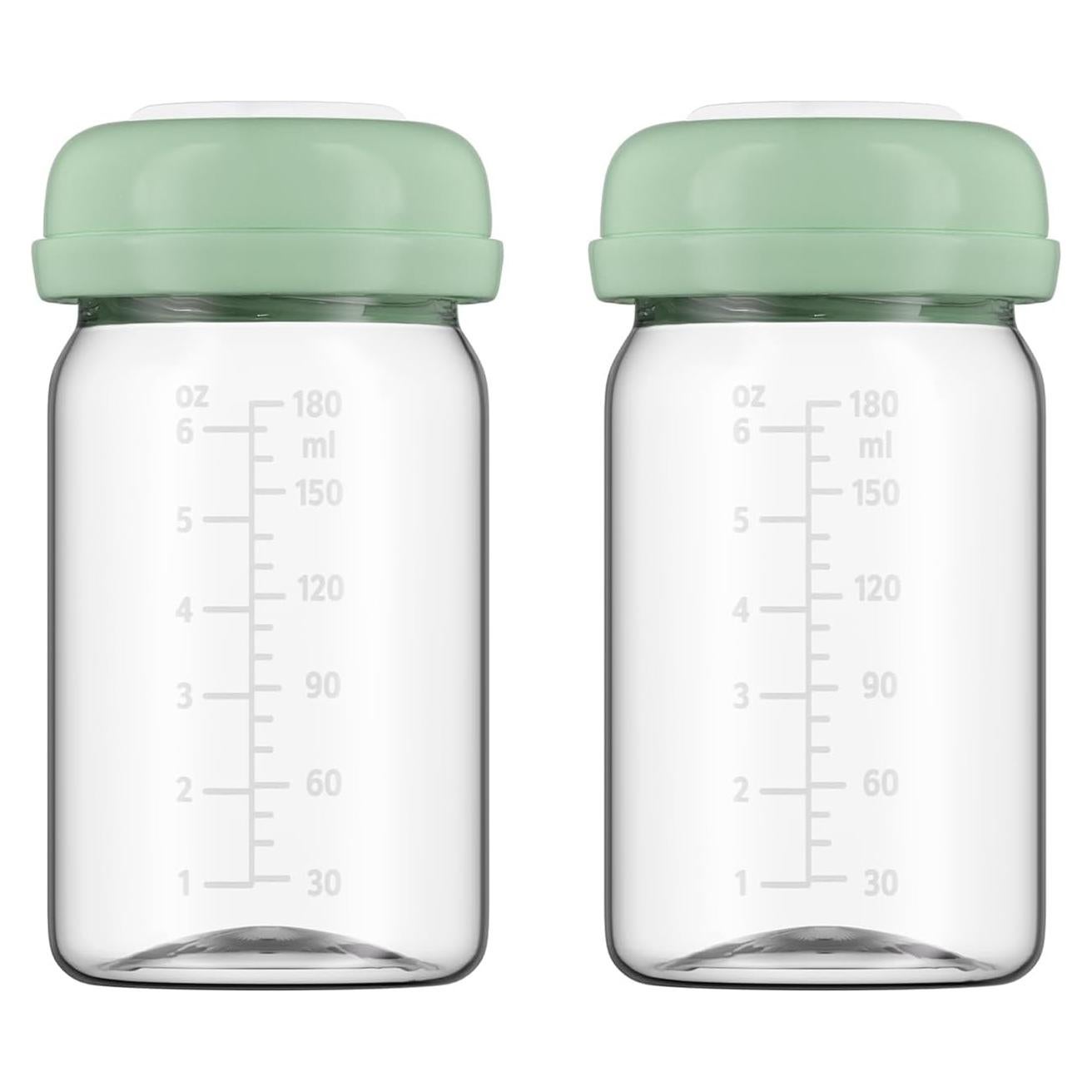 Botellas de Almacenamiento de Leche Materna BDICOVE 180ml 2 Pcs