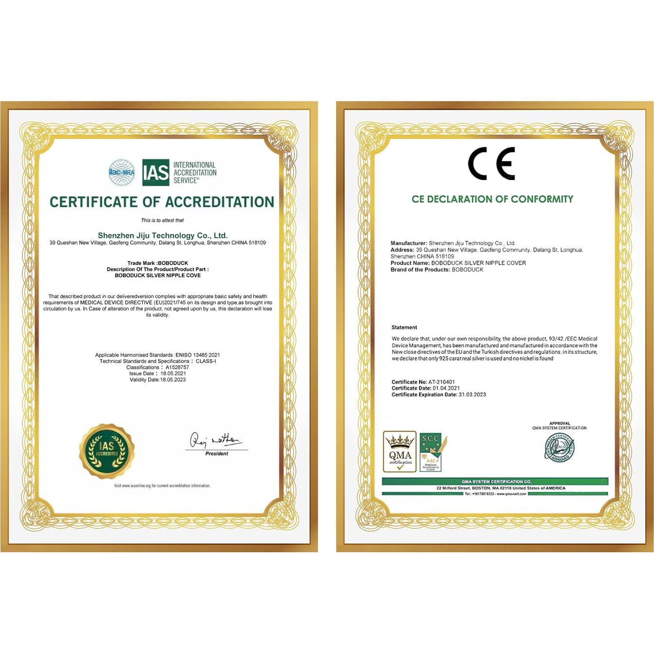 Protectores de pezones Boboduck 925 para lactancia - Tamaño Grande