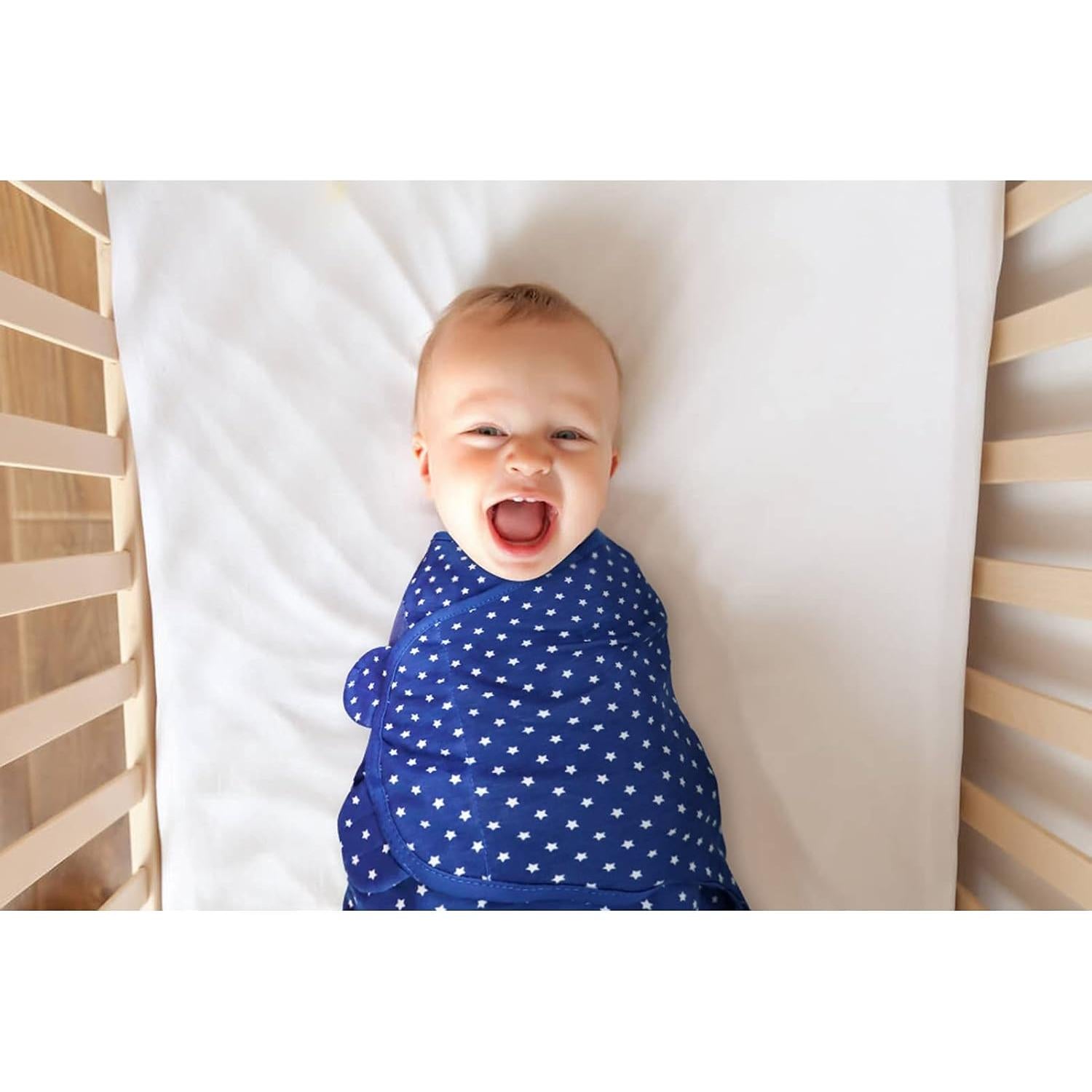 Paquete de 3 Mantas Ajustables Oso Burbuja 0-3 Meses Algodón