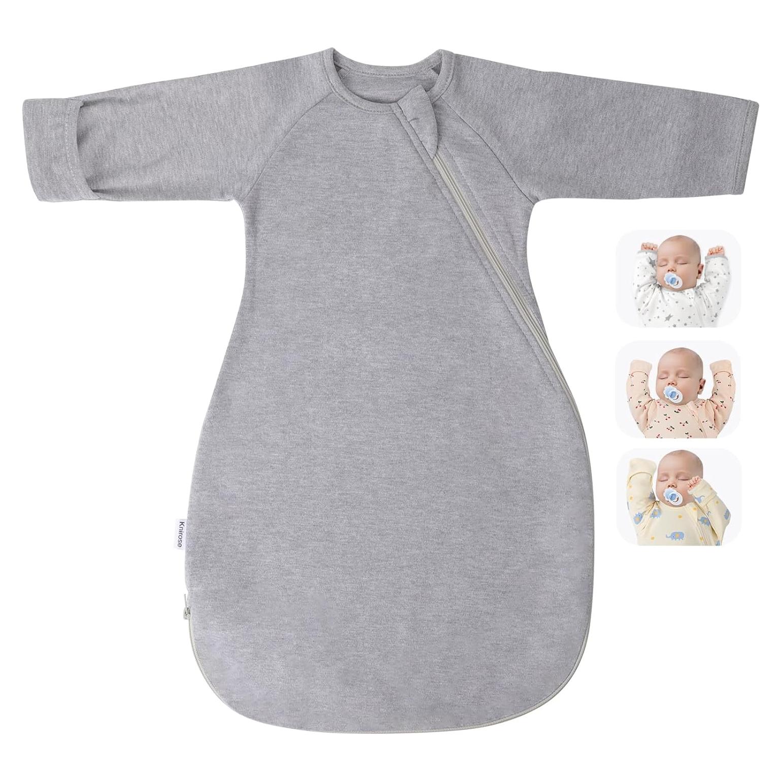 Saco de Envoltura Transicional Knirose Algodón Gris 0-3 Meses