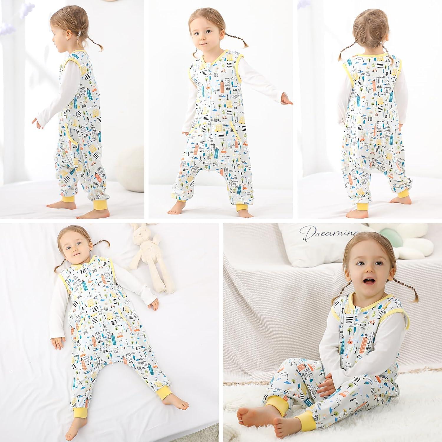 Saco de dormir WONDAY para bebés 12-24 meses con pies