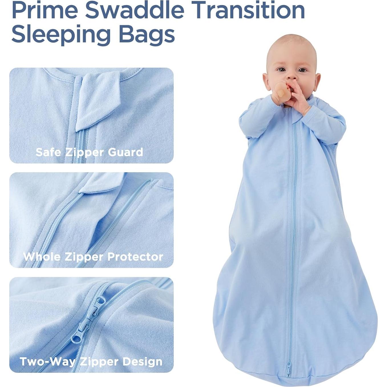 Saco de Dormir para Bebé Duomiaomiao 100% Algodón Orgánico Grande