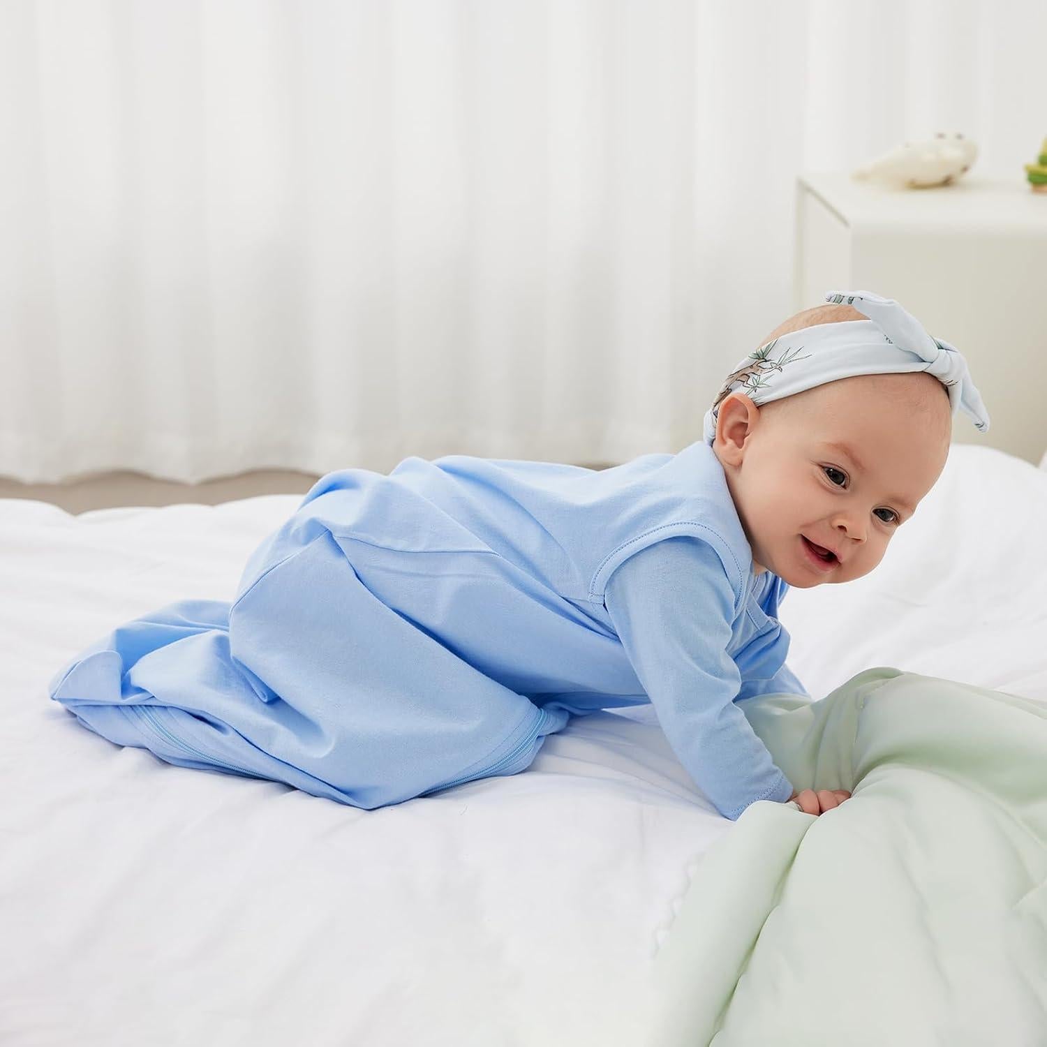 Saco de Dormir para Bebé Duomiaomiao 100% Algodón Orgánico Grande