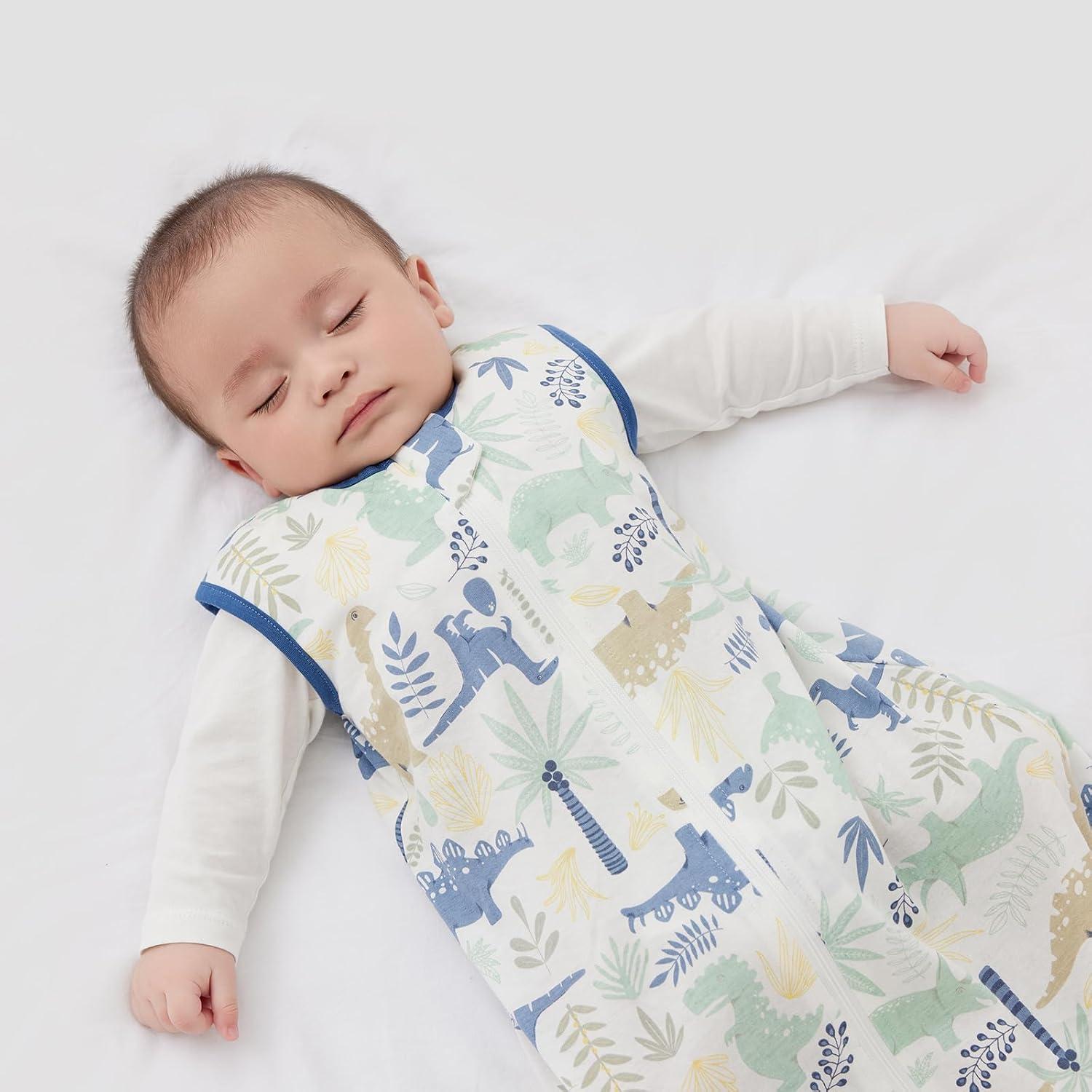 Saco de Dormir para Bebé Duomiaomiao 100% Algodón Orgánico Grande