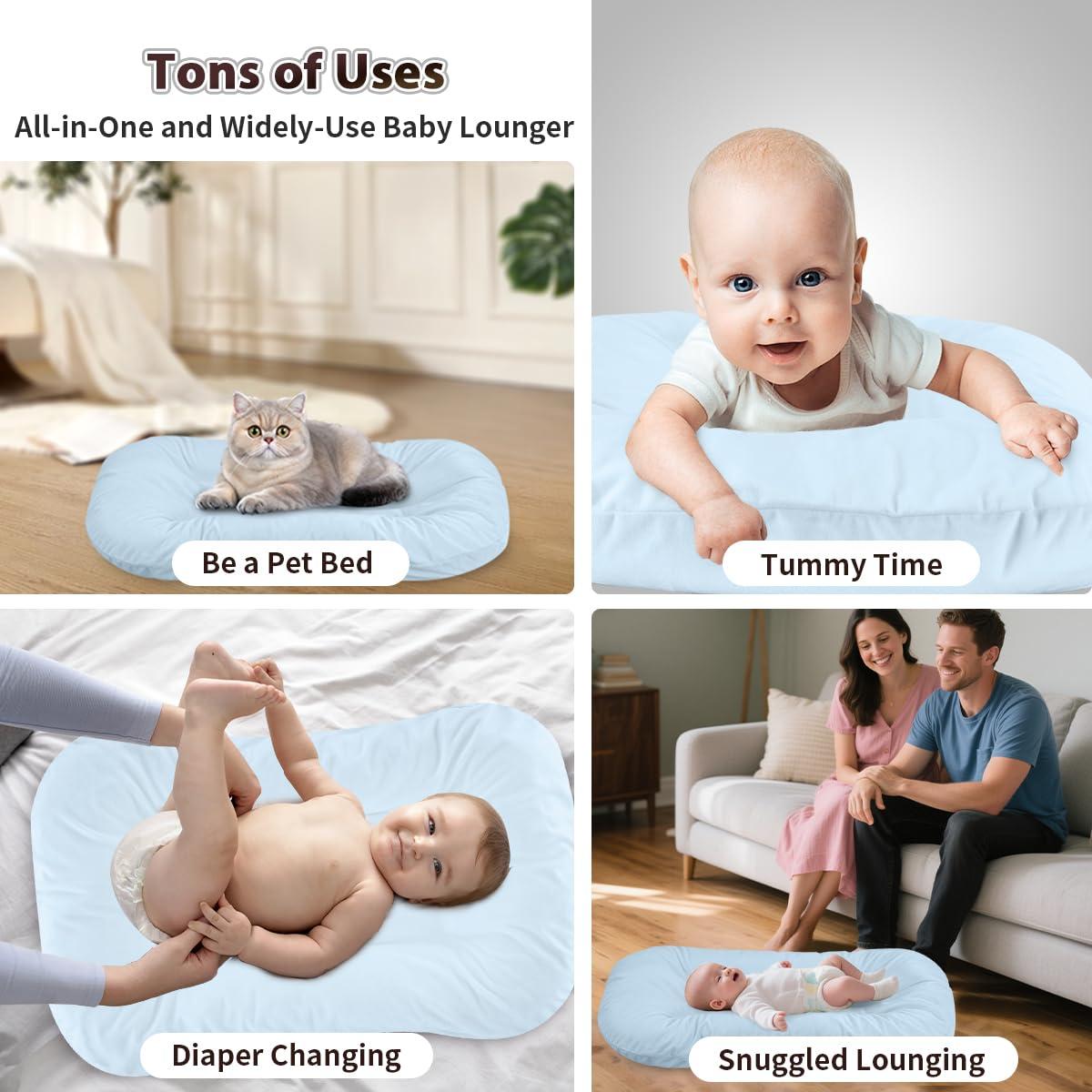 Cuna Portátil para Bebés Huggynest Azul 0-12 Meses