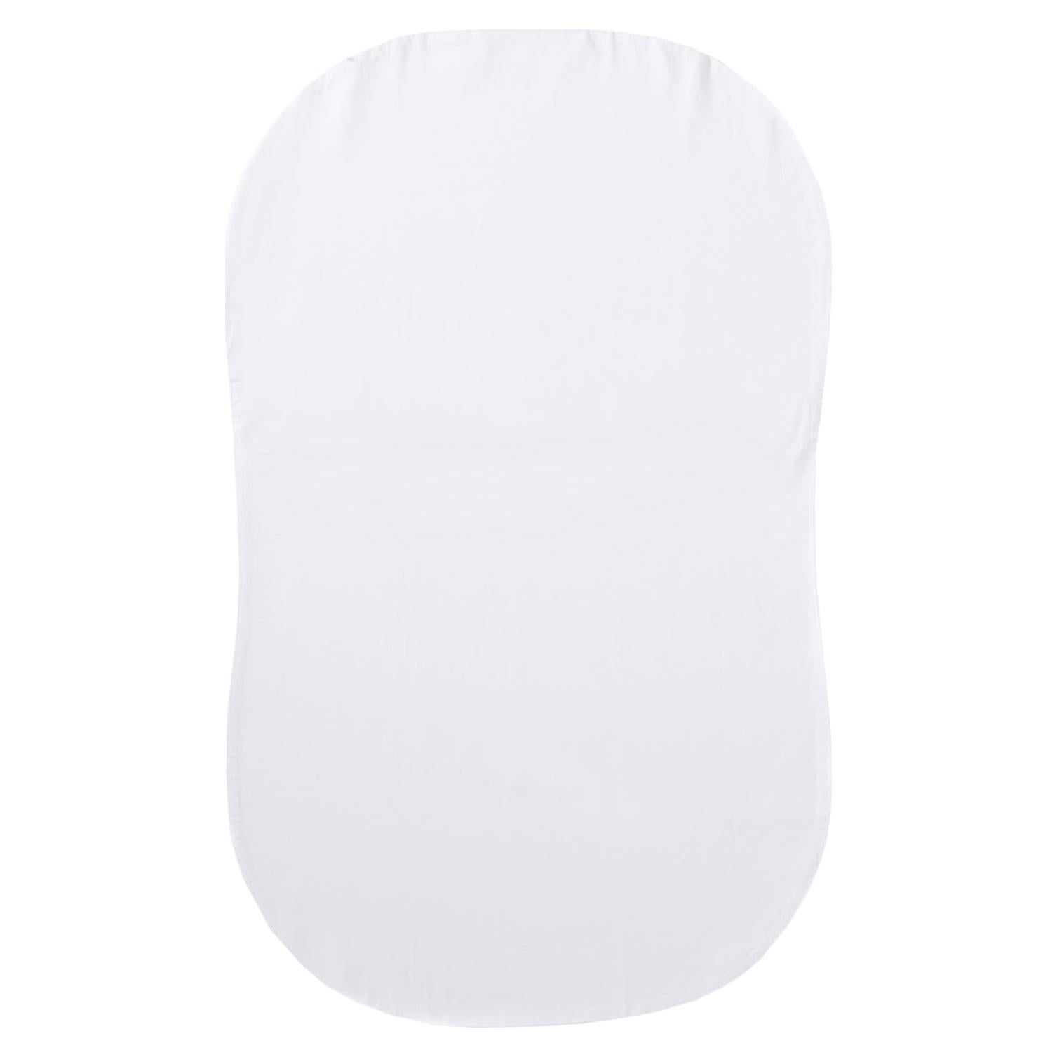 Sábana Ajustable HALO BassiNest - 100% Algodón Orgánico Blanca