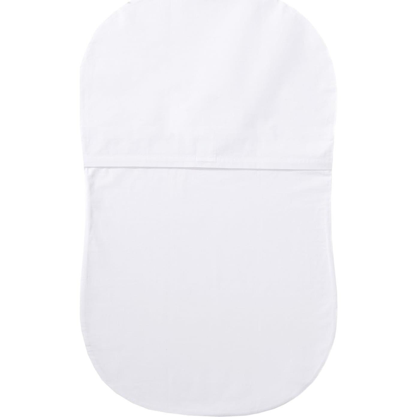 Sábana Ajustable HALO BassiNest - 100% Algodón Orgánico Blanca