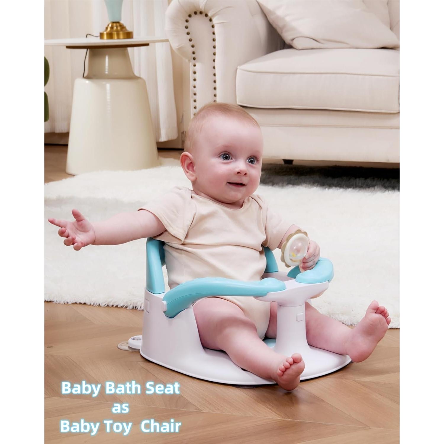 Asiento de Baño para Bebés NFSVLB Azul con Alerta de Temperatura