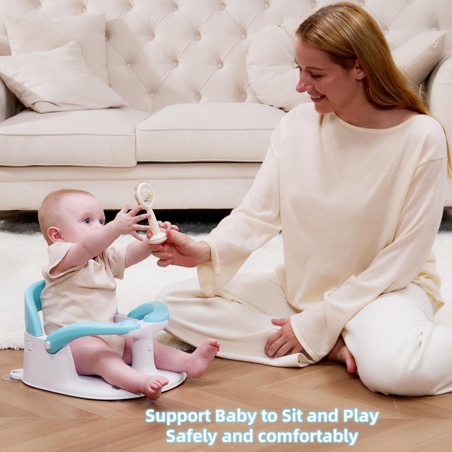 Asiento de Baño para Bebés NFSVLB Azul con Alerta de Temperatura