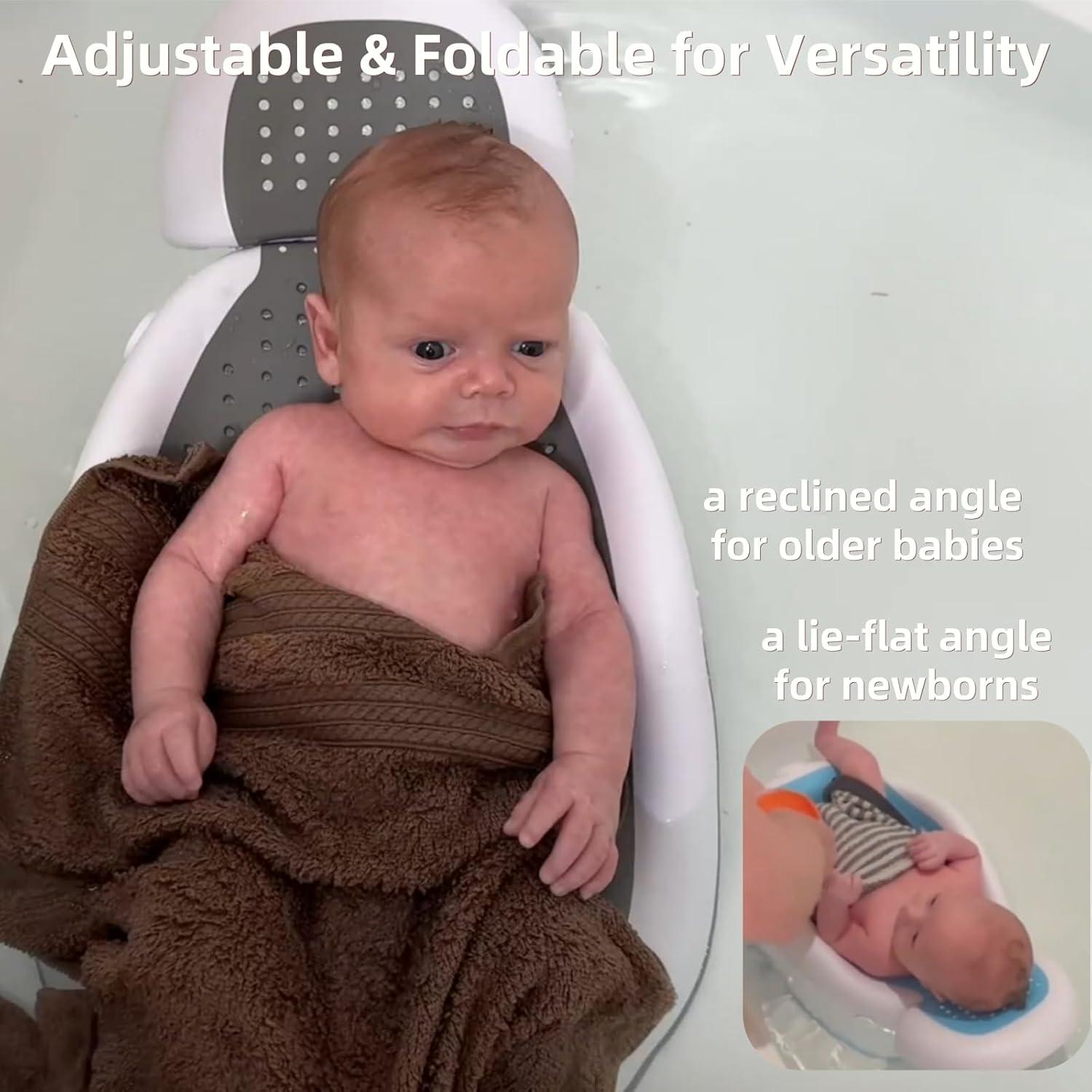 Soporte de Baño para Bebés NFSVLB Gris - Ajustable y Antideslizante