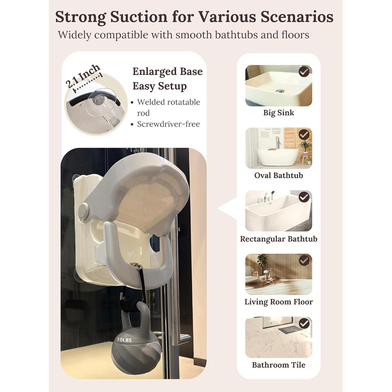 Asiento de Baño para Bebés Cuddobaby 3 en 1 Ajustable 360°