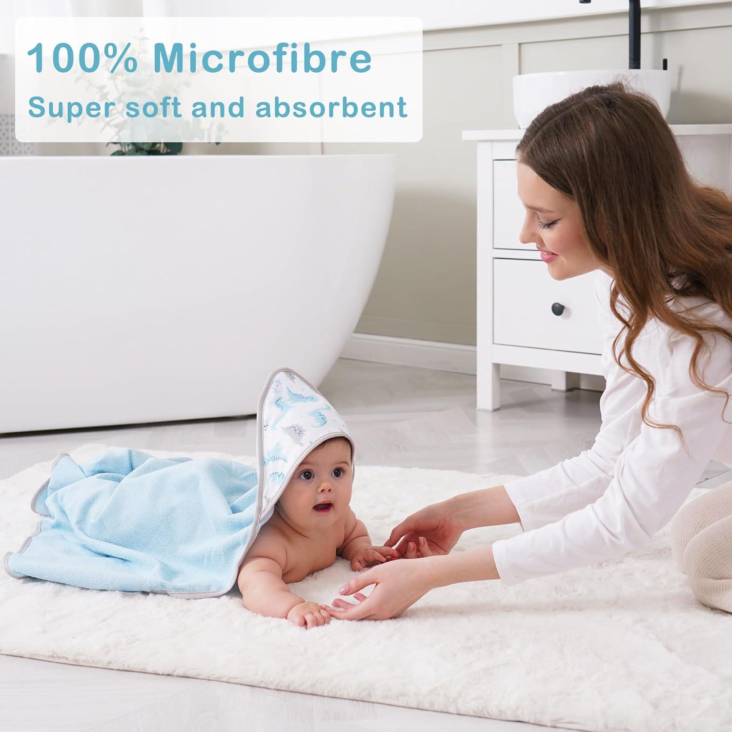 Conjunto de Toallas con Capucha Viviland 6 Piezas Dinosaurio