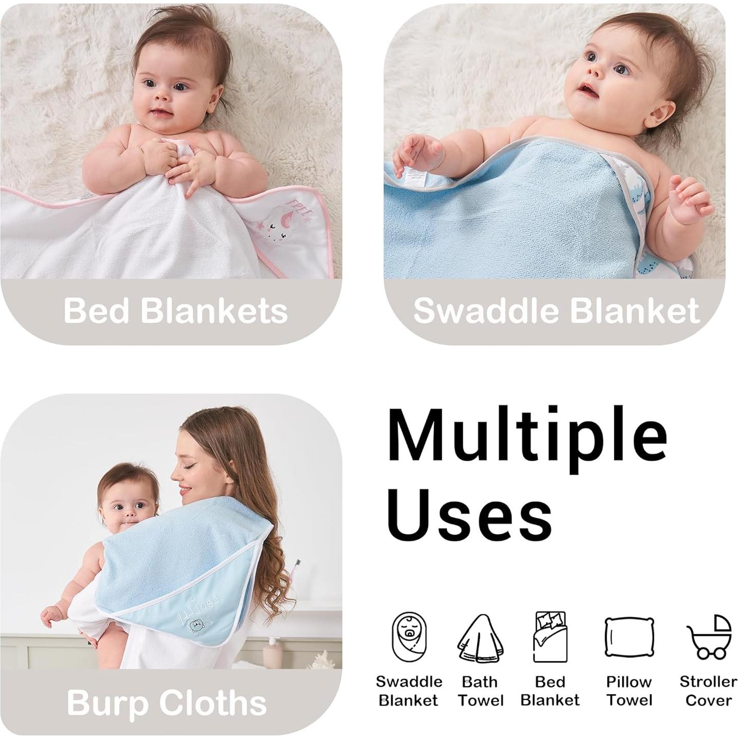 Conjunto de Toallas con Capucha Viviland 6 Piezas Dinosaurio