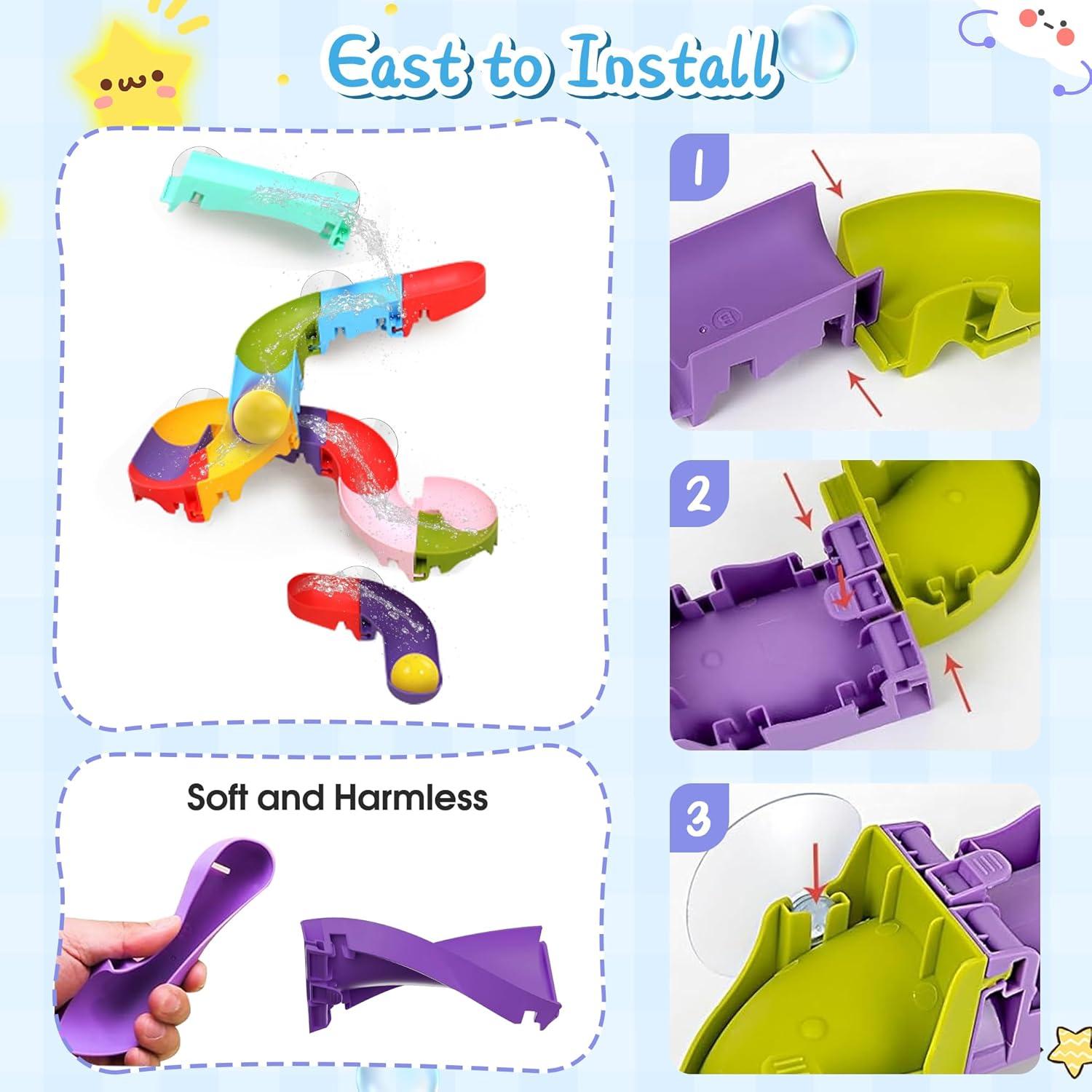 Juguetes de Baño Taseyok Pista de Bolas 28 cm para Niños