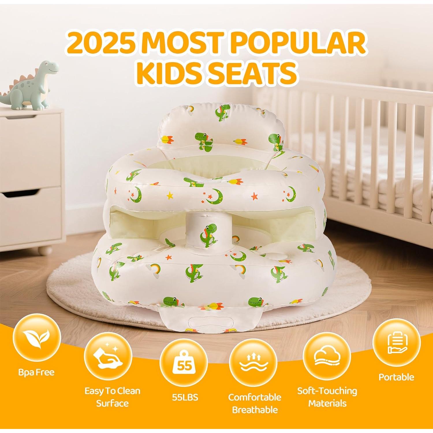 Silla Inflable para Bebés SSyang Dinosaurio 3-36 Meses