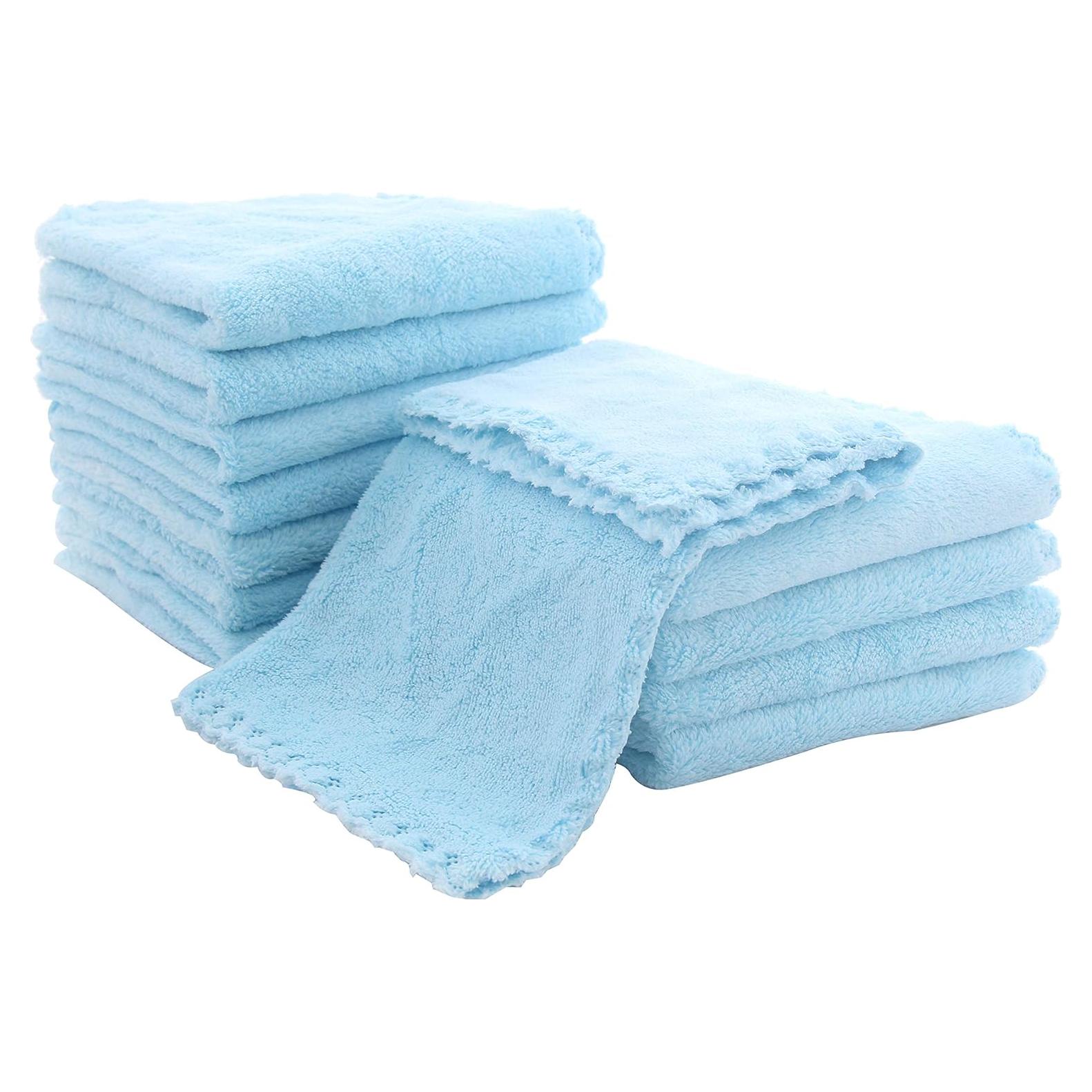 Paquete de 12 Paños de Baño Spotted Play Acuamarina 30x30 cm