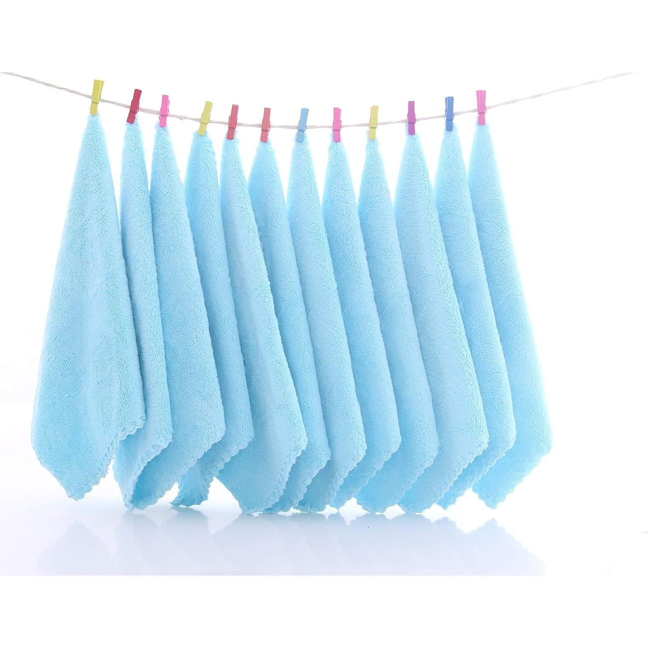 Paquete de 12 Paños de Baño Spotted Play Acuamarina 30x30 cm