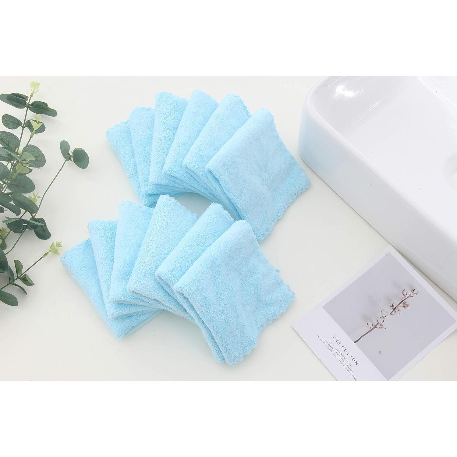 Paquete de 12 Paños de Baño Spotted Play Acuamarina 30x30 cm