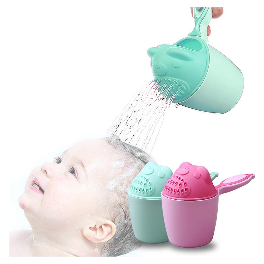 Champú para Baño de Bebé OLEWELL2000 con Taza Enjuague Verde