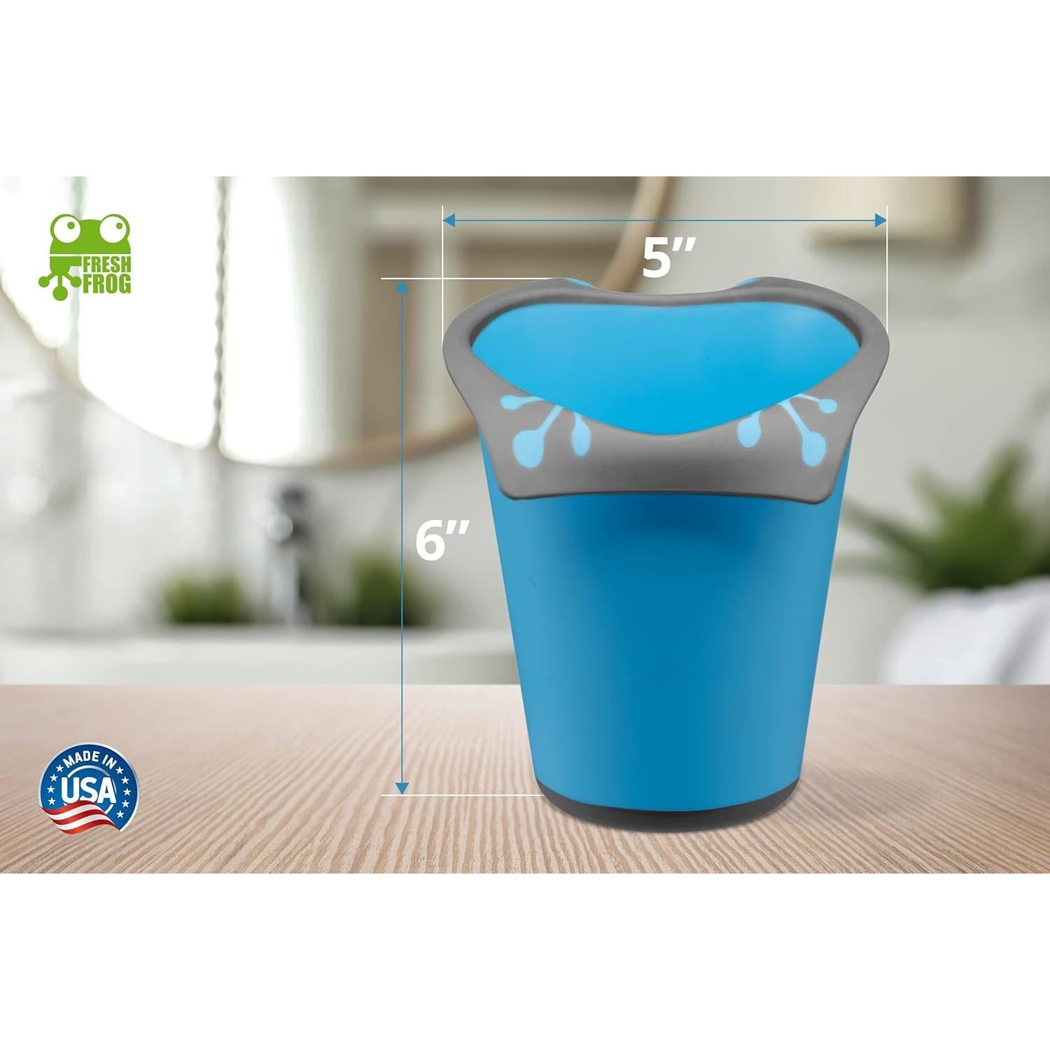 Taza de Baño Plástico 800ml Fresh Frog Cascada Azul