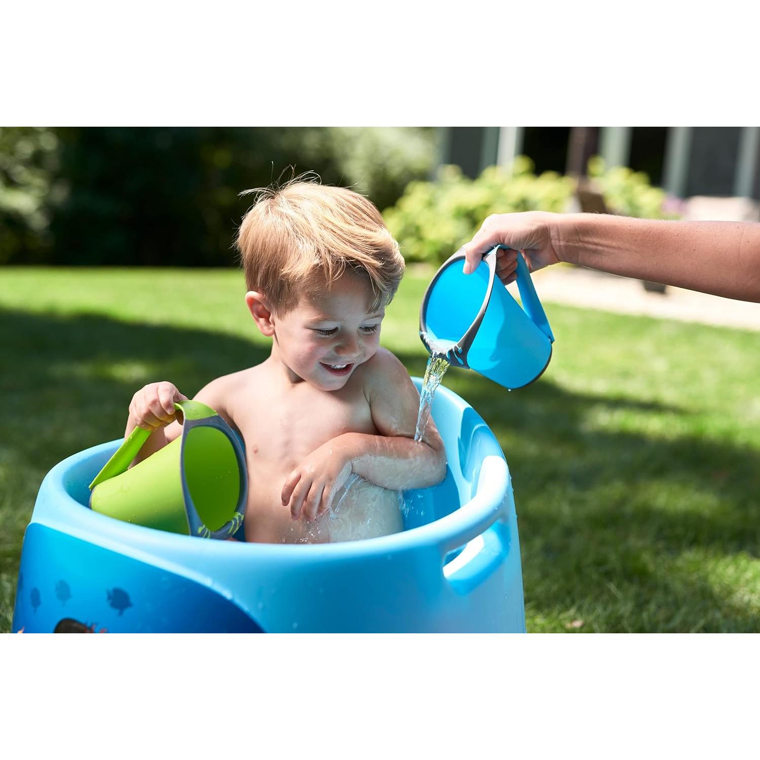 Taza de Baño Plástico 800ml Fresh Frog Cascada Azul