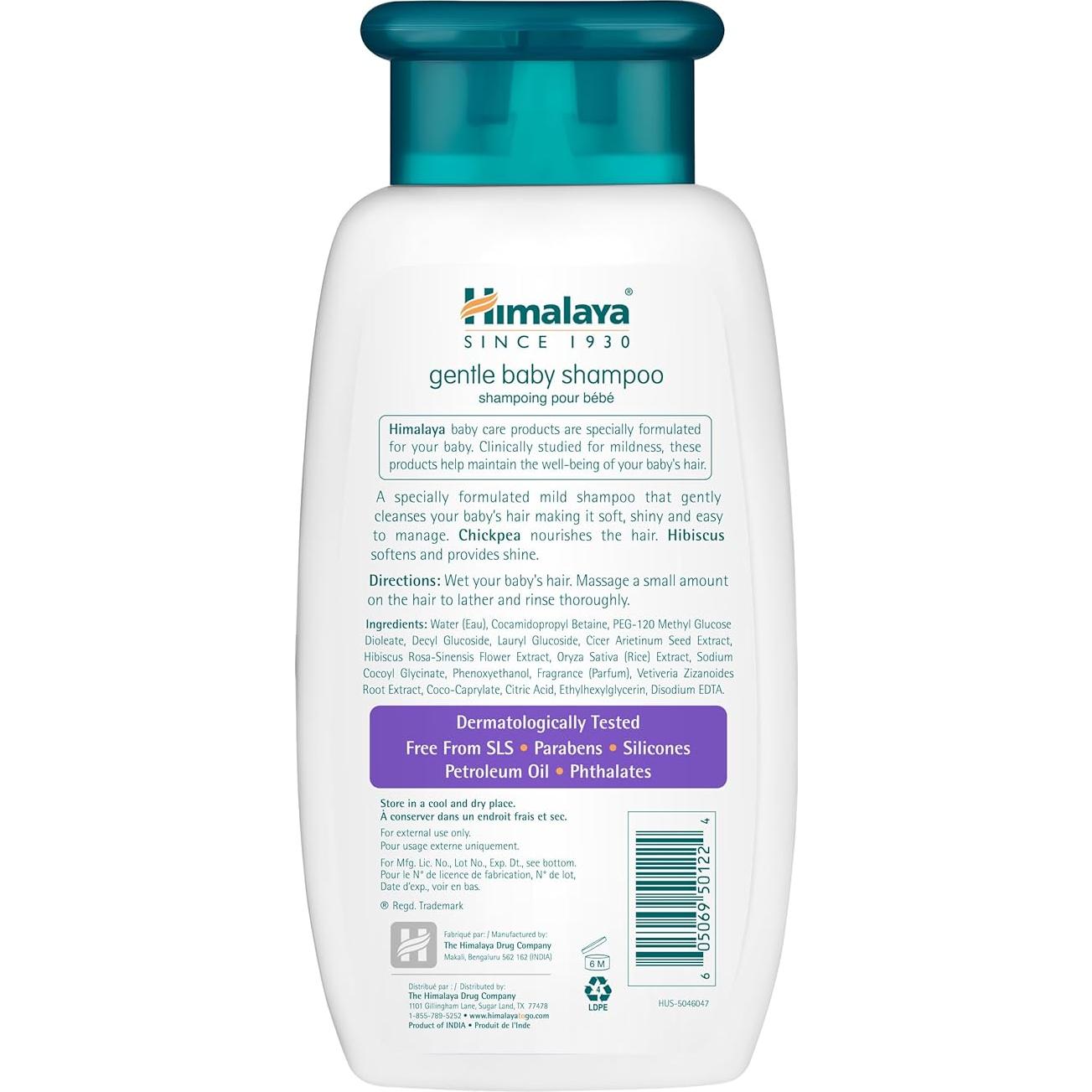Champú Suave Himalaya para Bebés 191 ml - Sin Lagrimas