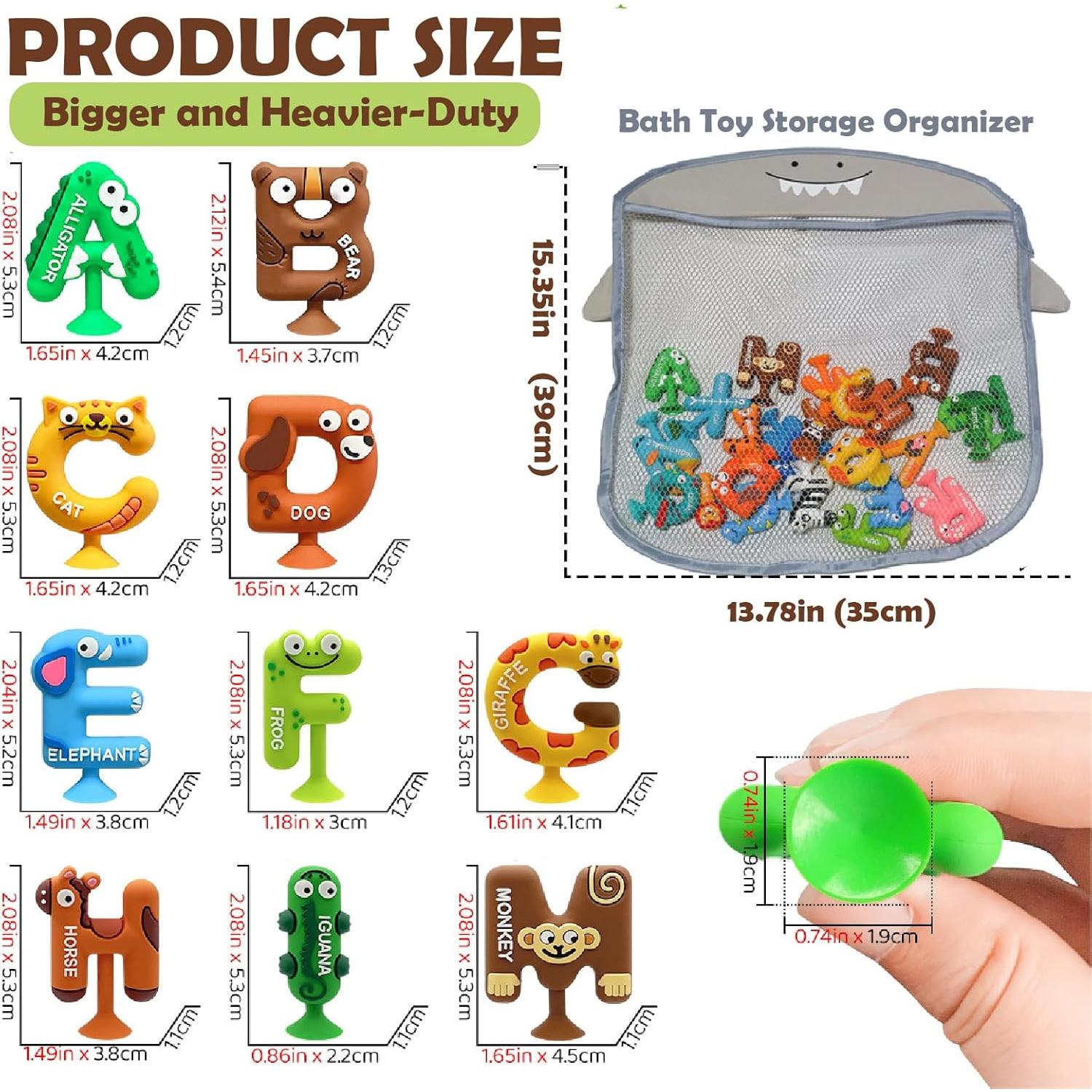 Juguetes de Baño Educativos 26 Piezas Silicona Genérico