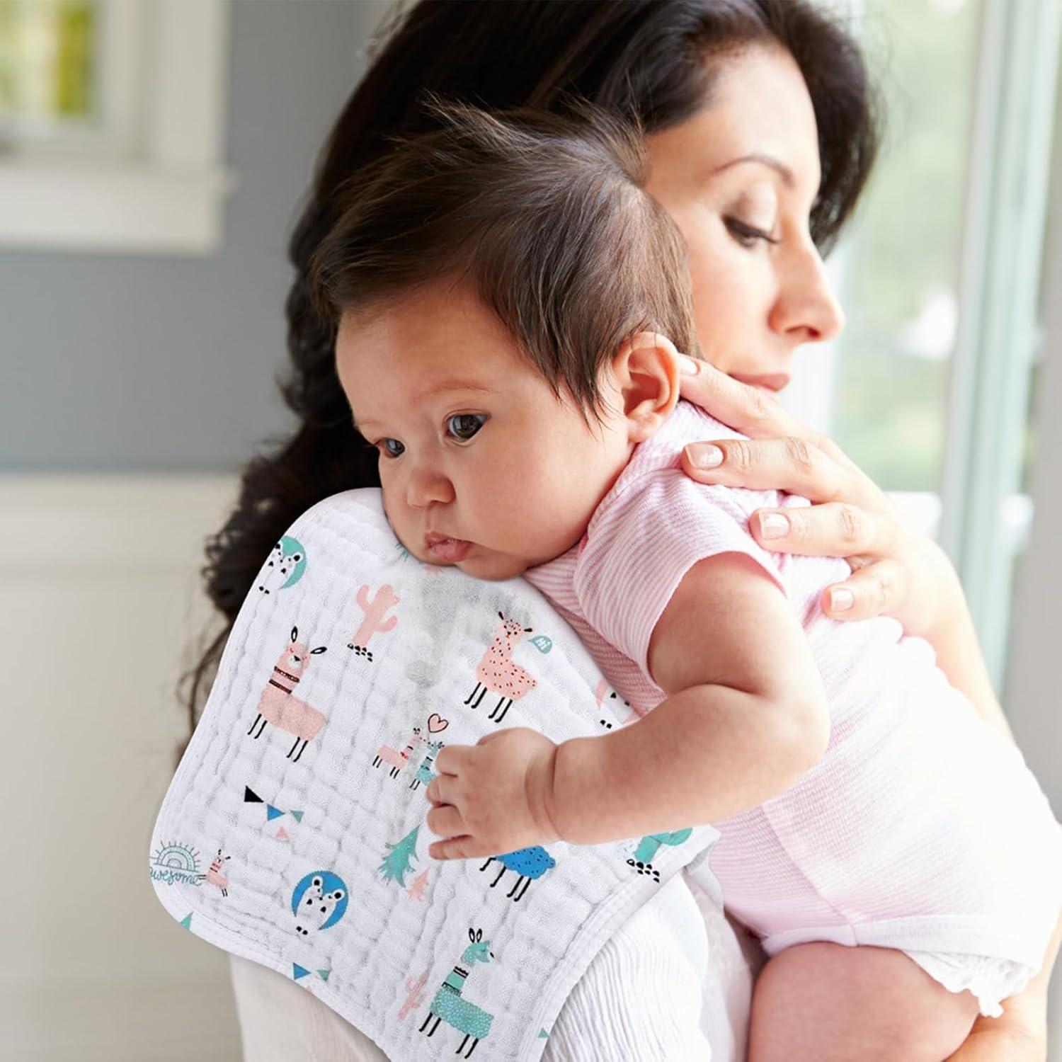 Paquete de 6 Pañales Muslin para Eructar Looxii 100% Algodón 50.8x25.4 cm