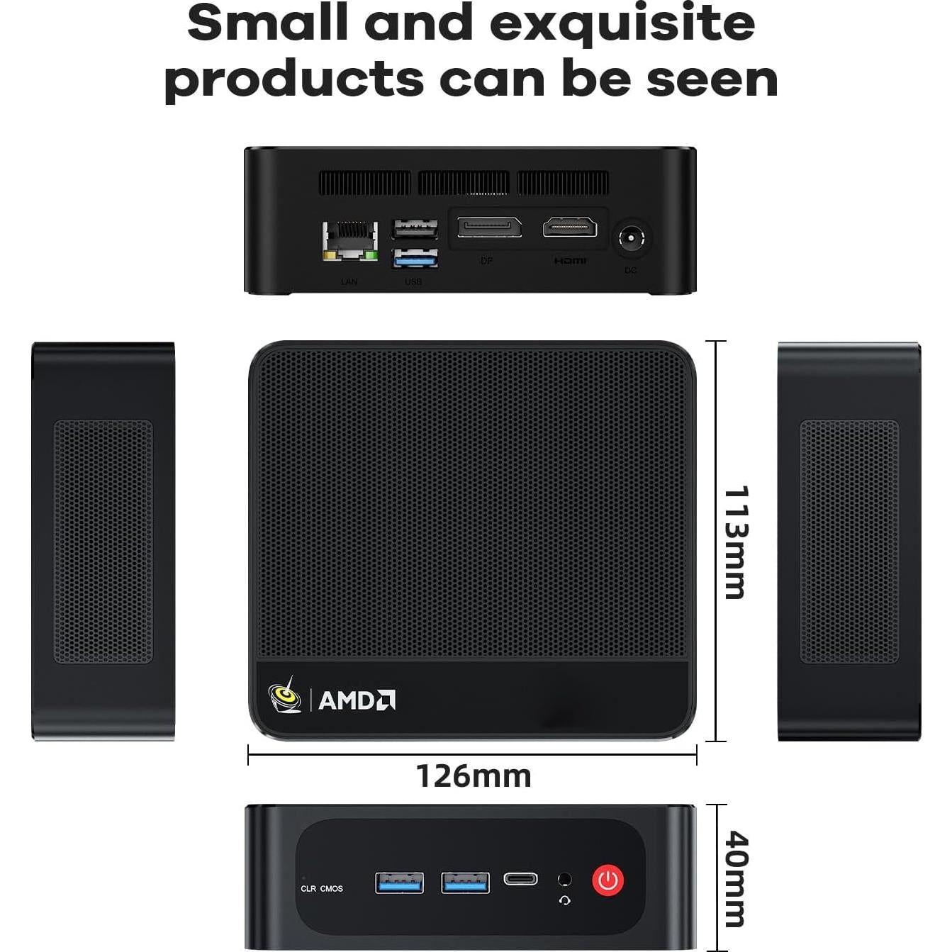 Mini PC Beelink SER5 AMD Ryzen 5 5500U 32GB RAM 500GB SSD