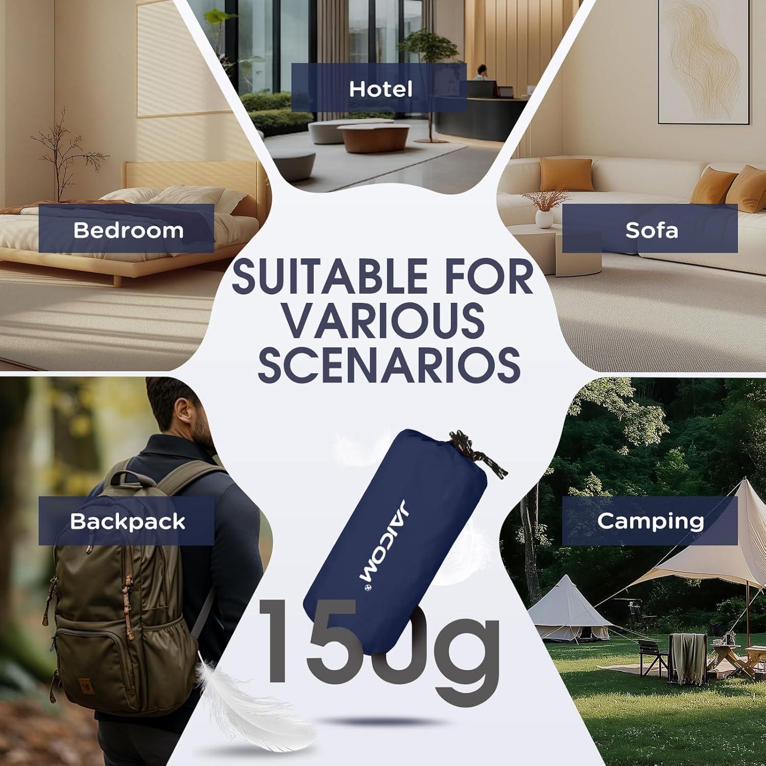 Forro de Saco de Dormir Ultraligero JAICOM 220x80 cm Azul