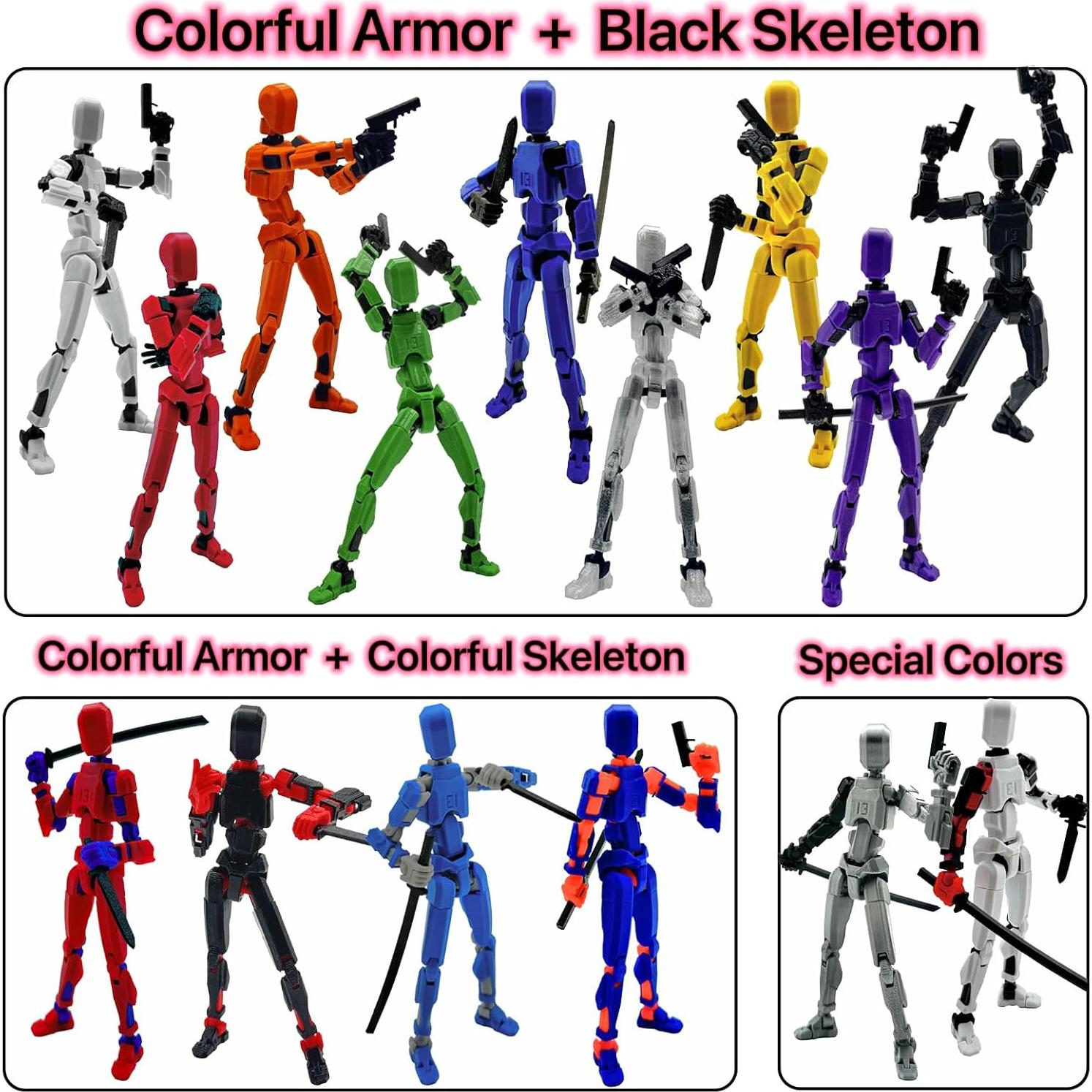 Figura de Acción Dummy13 3D Verde 14 cm con Accesorios