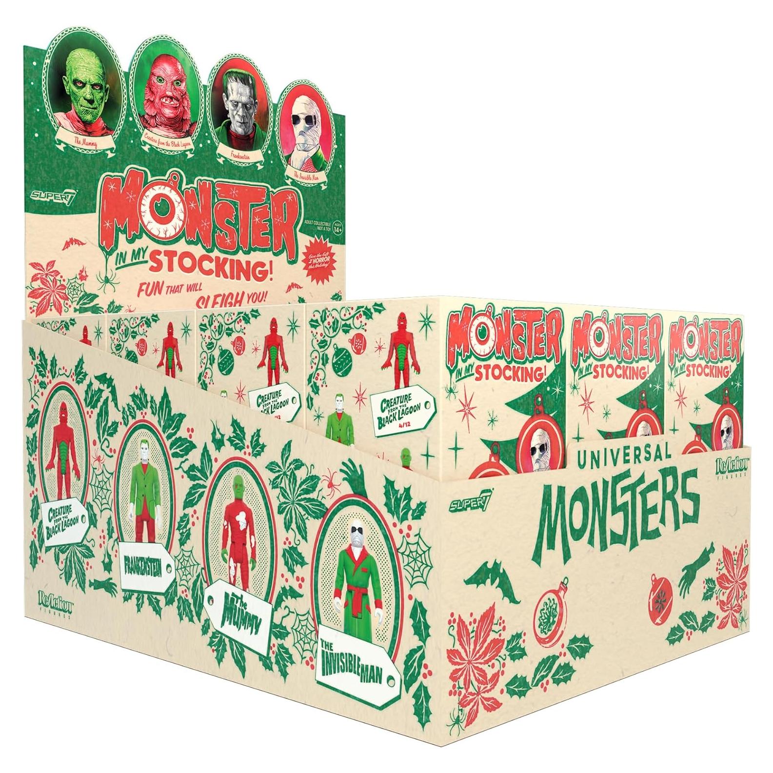 Super7 Monstruos Universales Caja Sorpresa 12 Figuras 9.53 cm