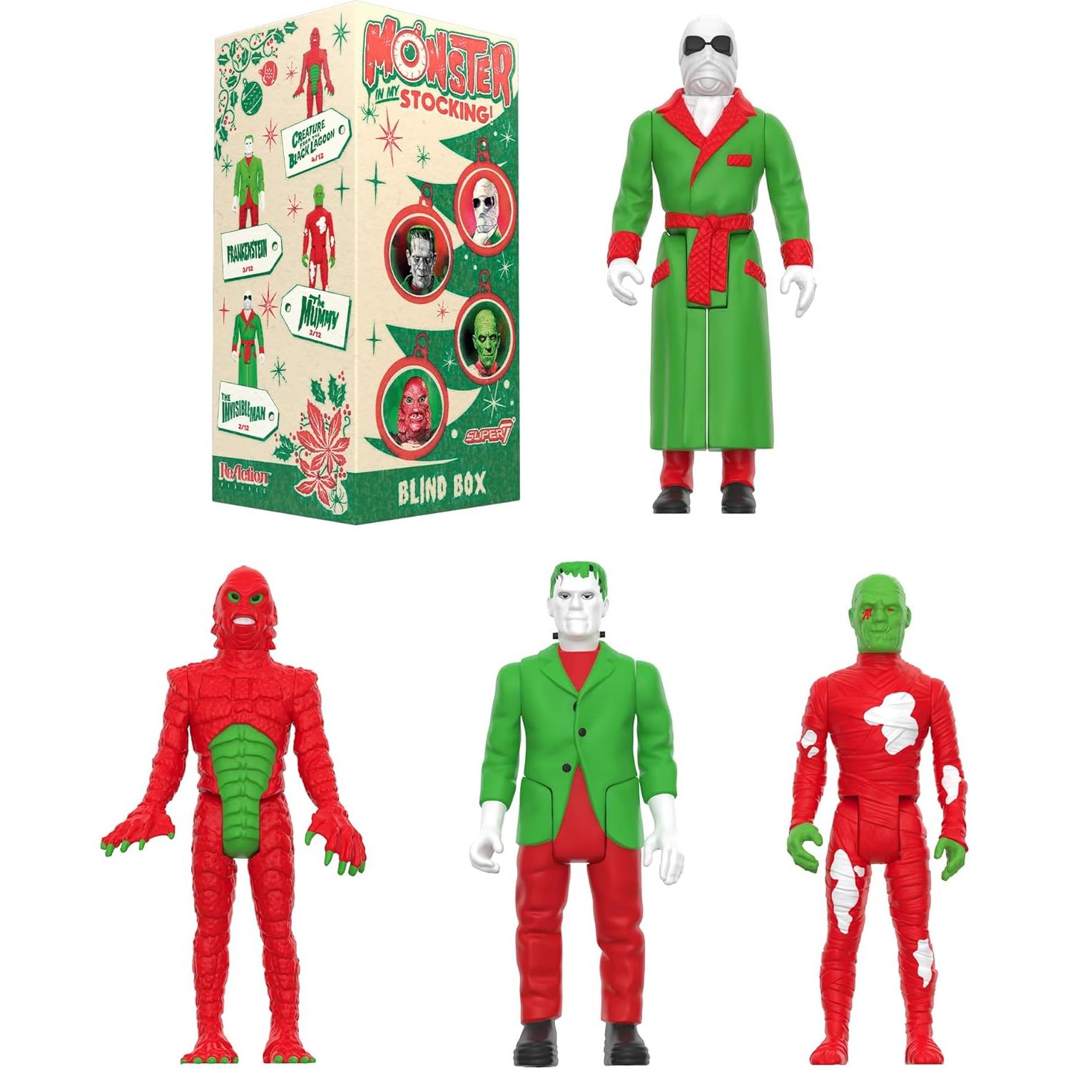 Super7 Monstruos Universales Caja Sorpresa 12 Figuras 9.53 cm