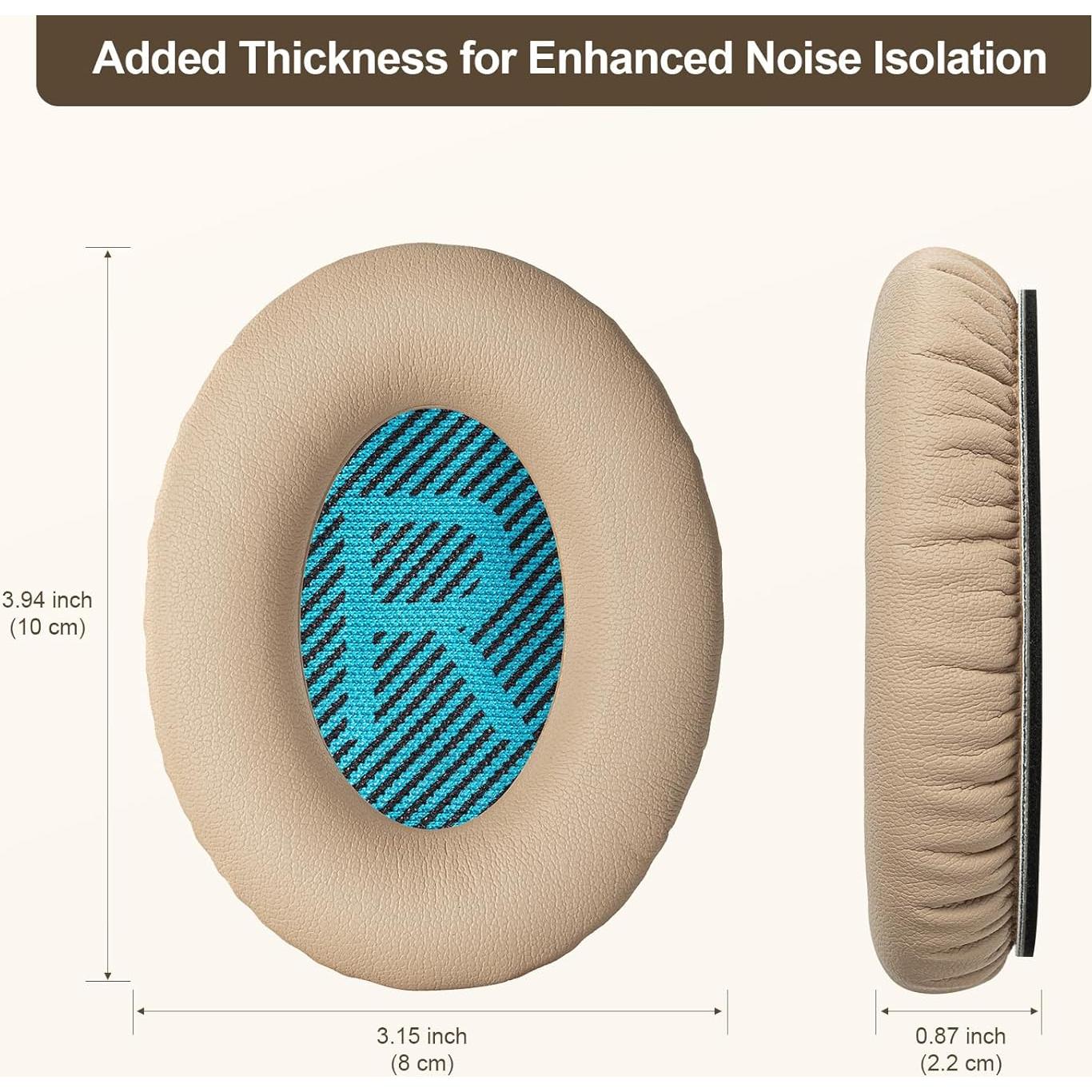Almohadillas de Reemplazo Aurivor para Auriculares Bose QC 35/25/15