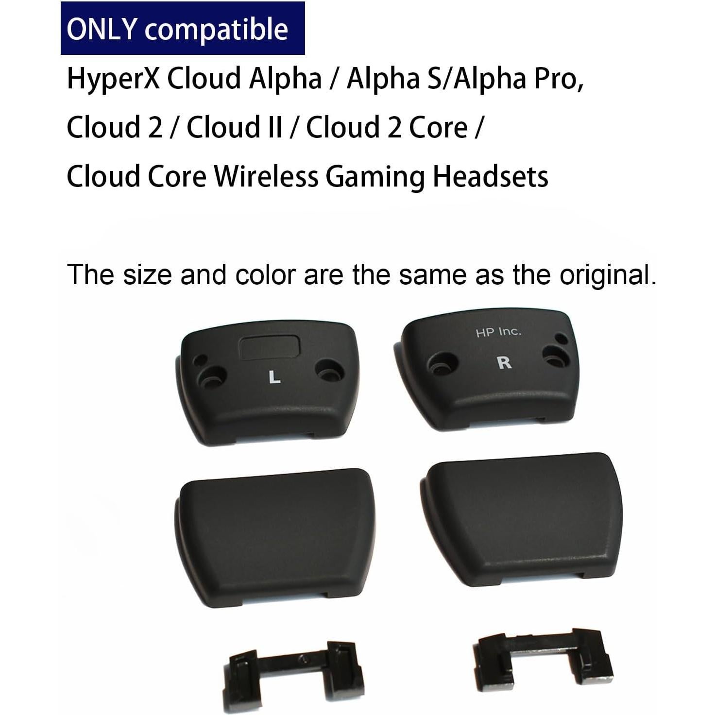 Clamps de bisagra LYSvvx para HyperX Cloud Alpha - Repuesto