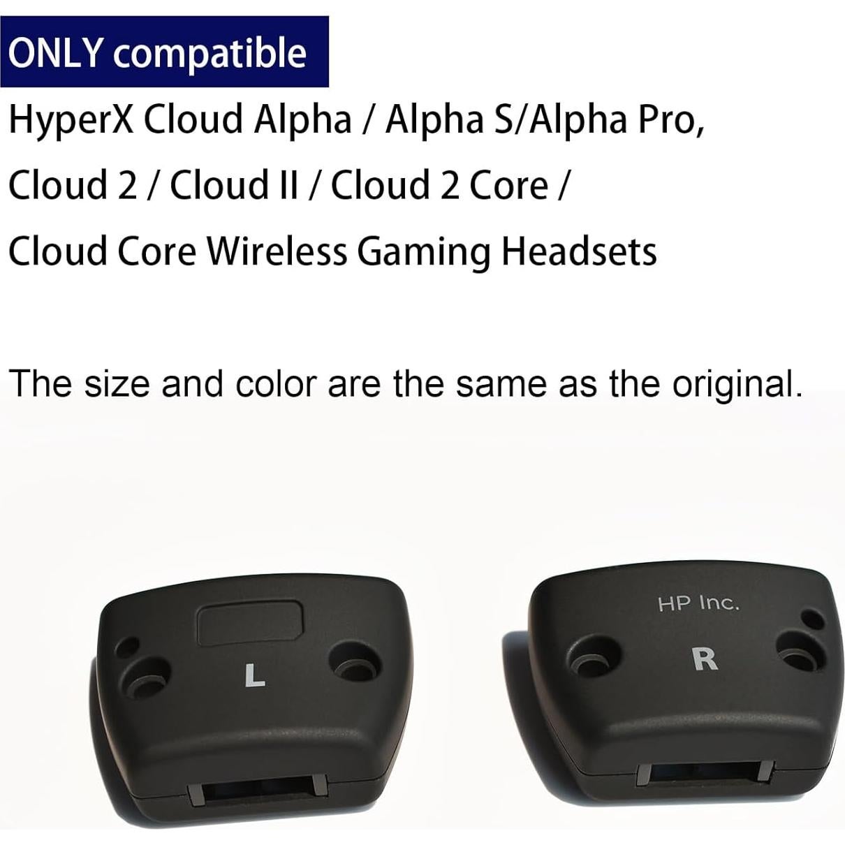 Clamps de bisagra LYSvvx para HyperX Cloud Alpha - Repuesto