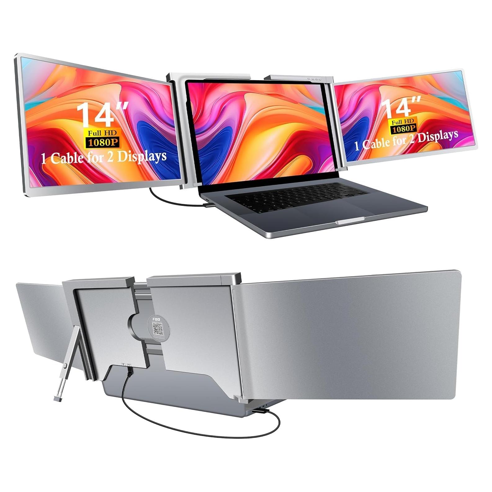 Monitor Portátil FQQ 14" FHD 1920x1200 para Laptop