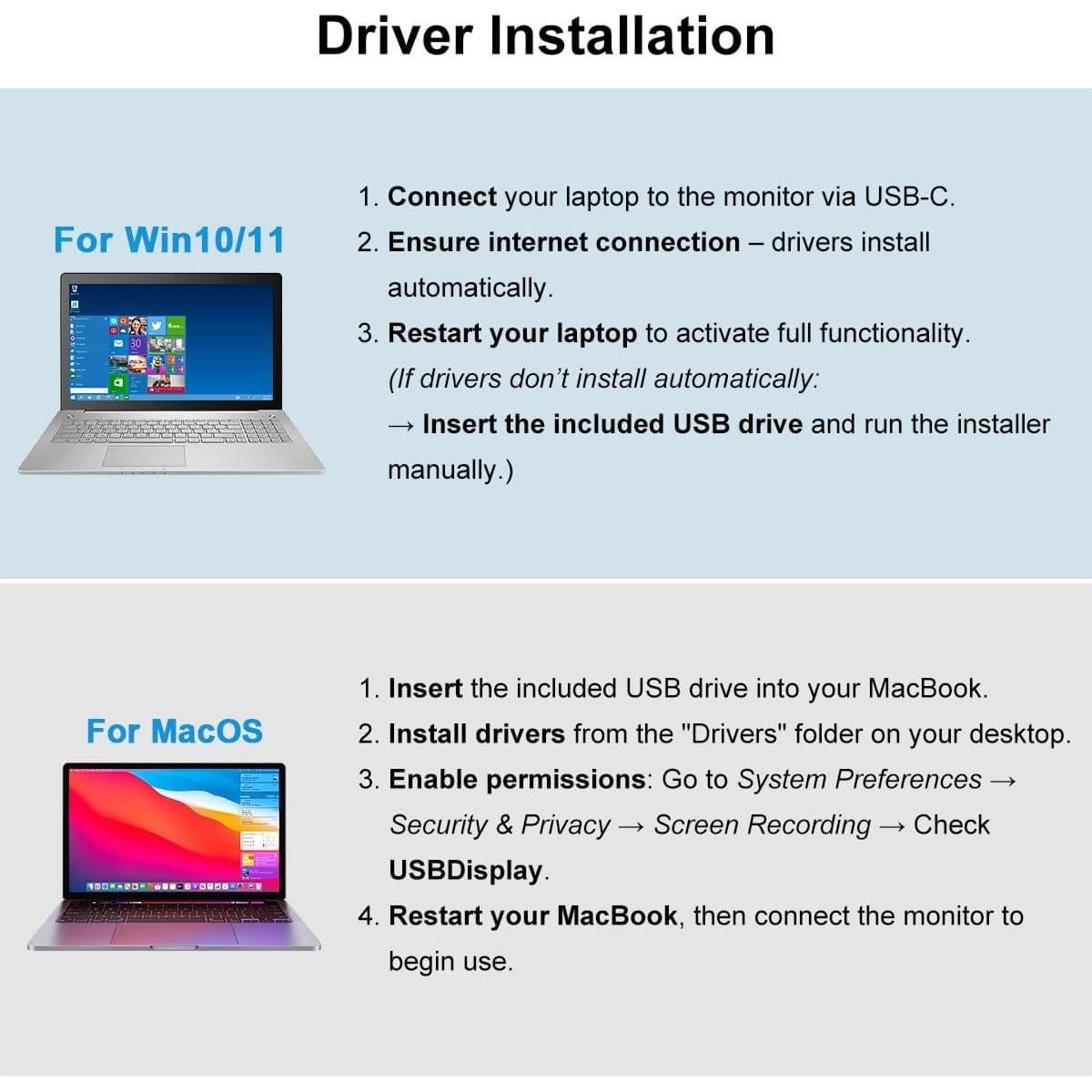 Monitor Portátil FQQ 14" FHD 1920x1200 para Laptop