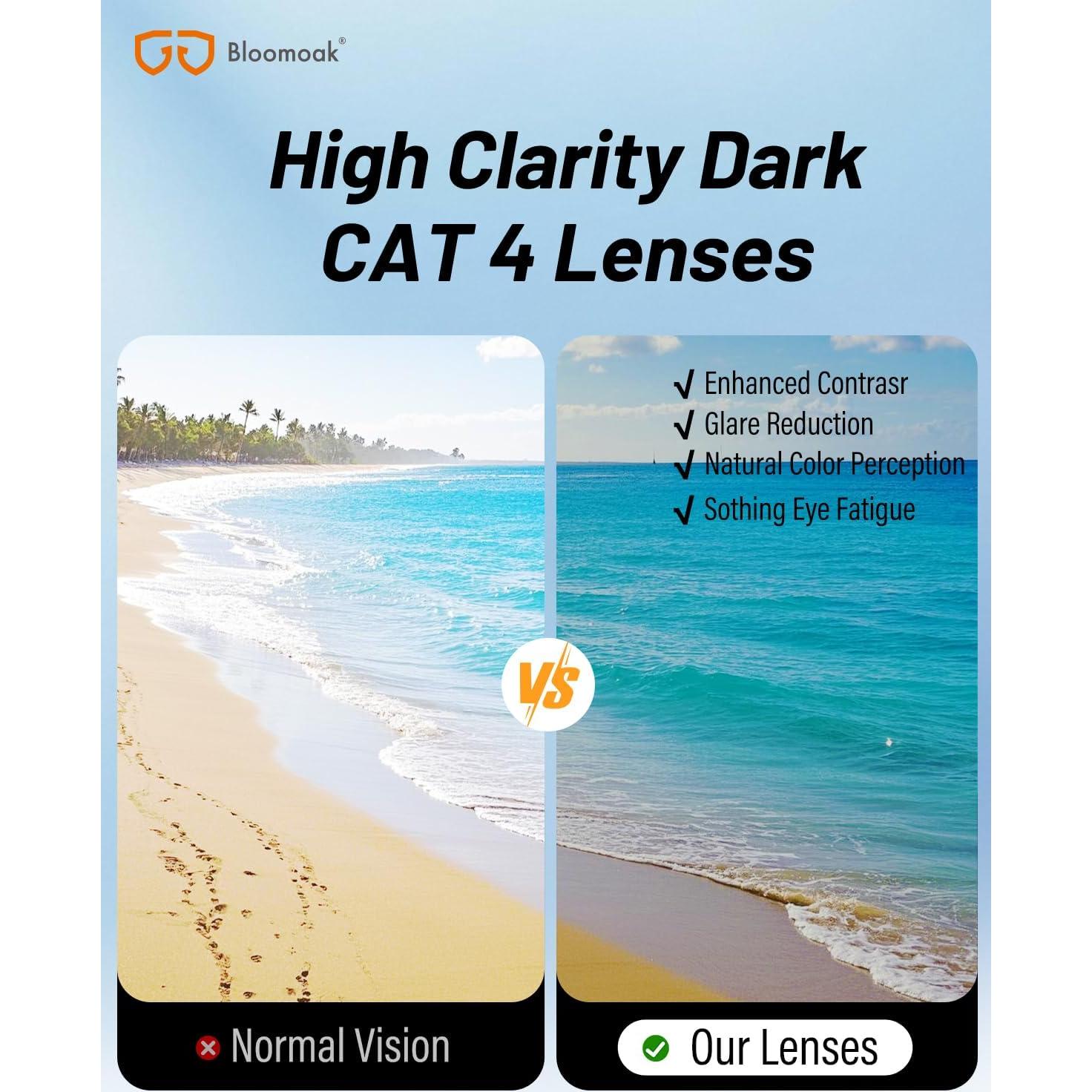 Gafas de sol polarizadas Bloomoak CAT 4 UV400 unisex negras