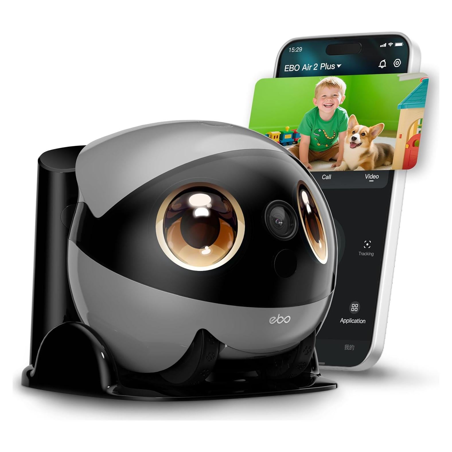 Cámara Robot Móvil Enabot EBO Air 2 Plus Gris 3K AI