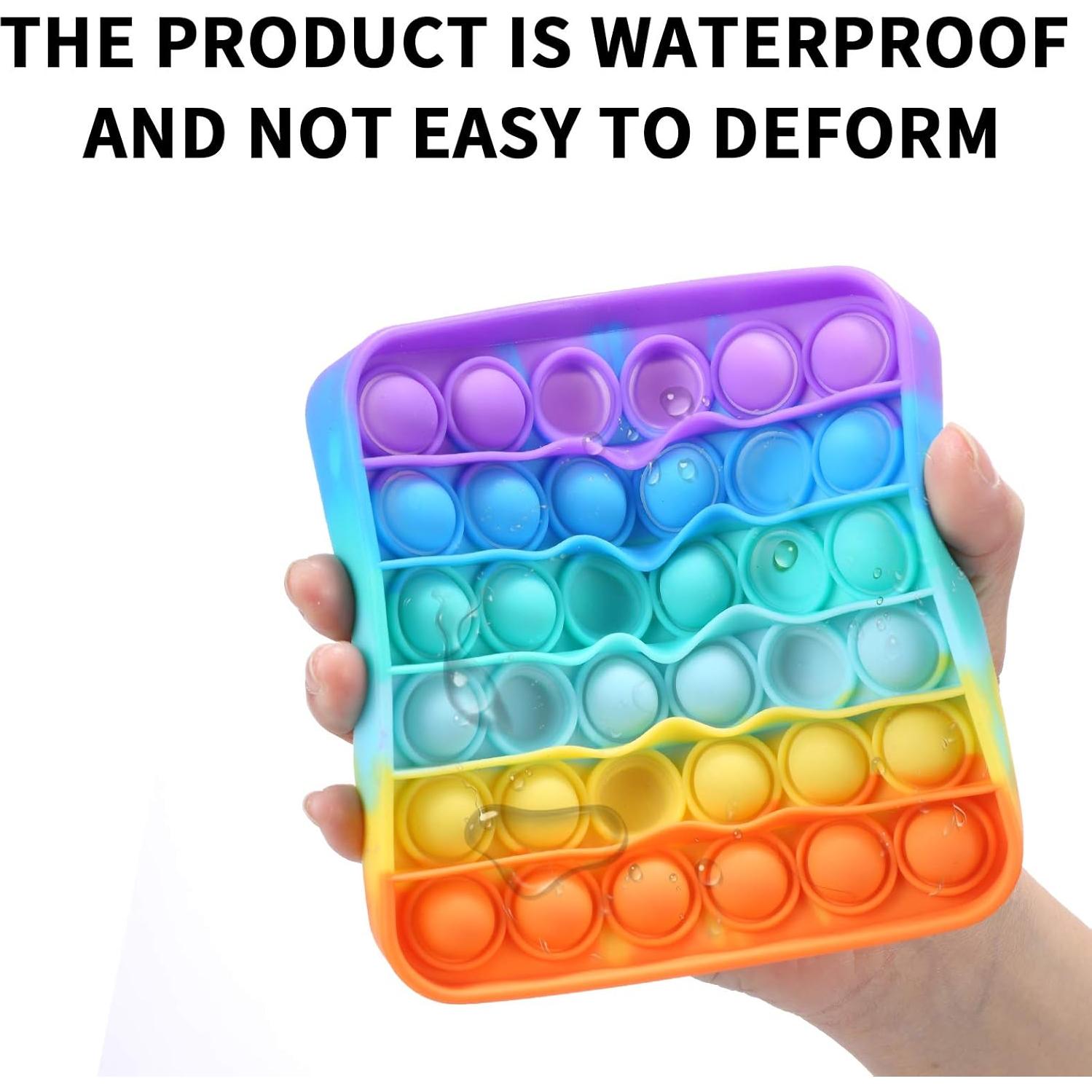 Juego de 2 Juguetes Sensoriales Pop Fidget Fpxnb - Redondo y Cuadrado