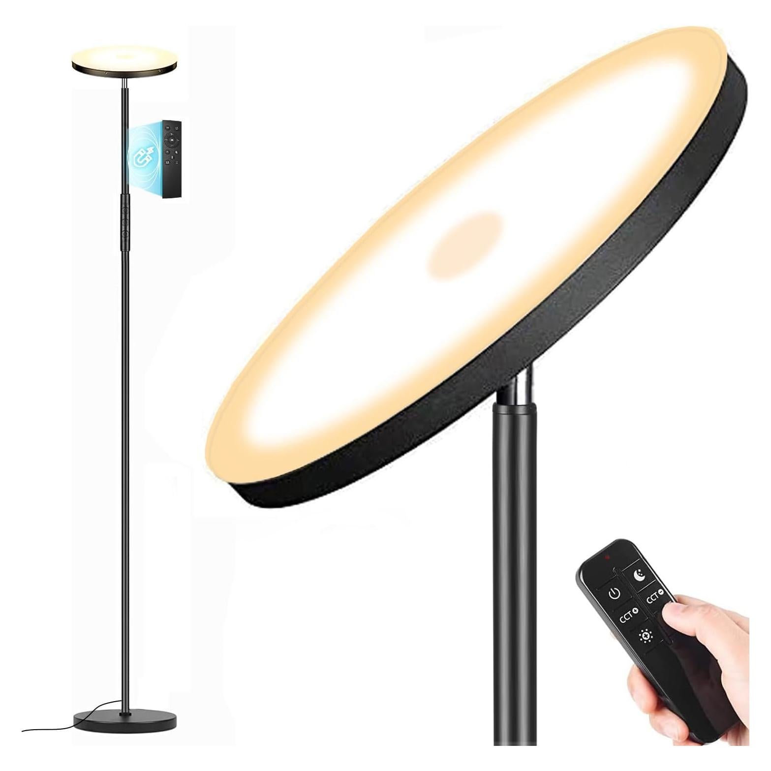 Lámpara de Pie LED Marctronic 36W Regulable con Control Remoto