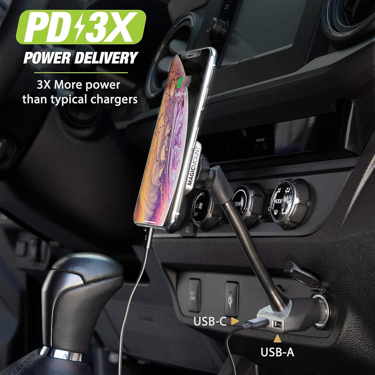 Soporte Magnético para Teléfono Scosche MP12VPD2-XTSP 30W Carga Rápida