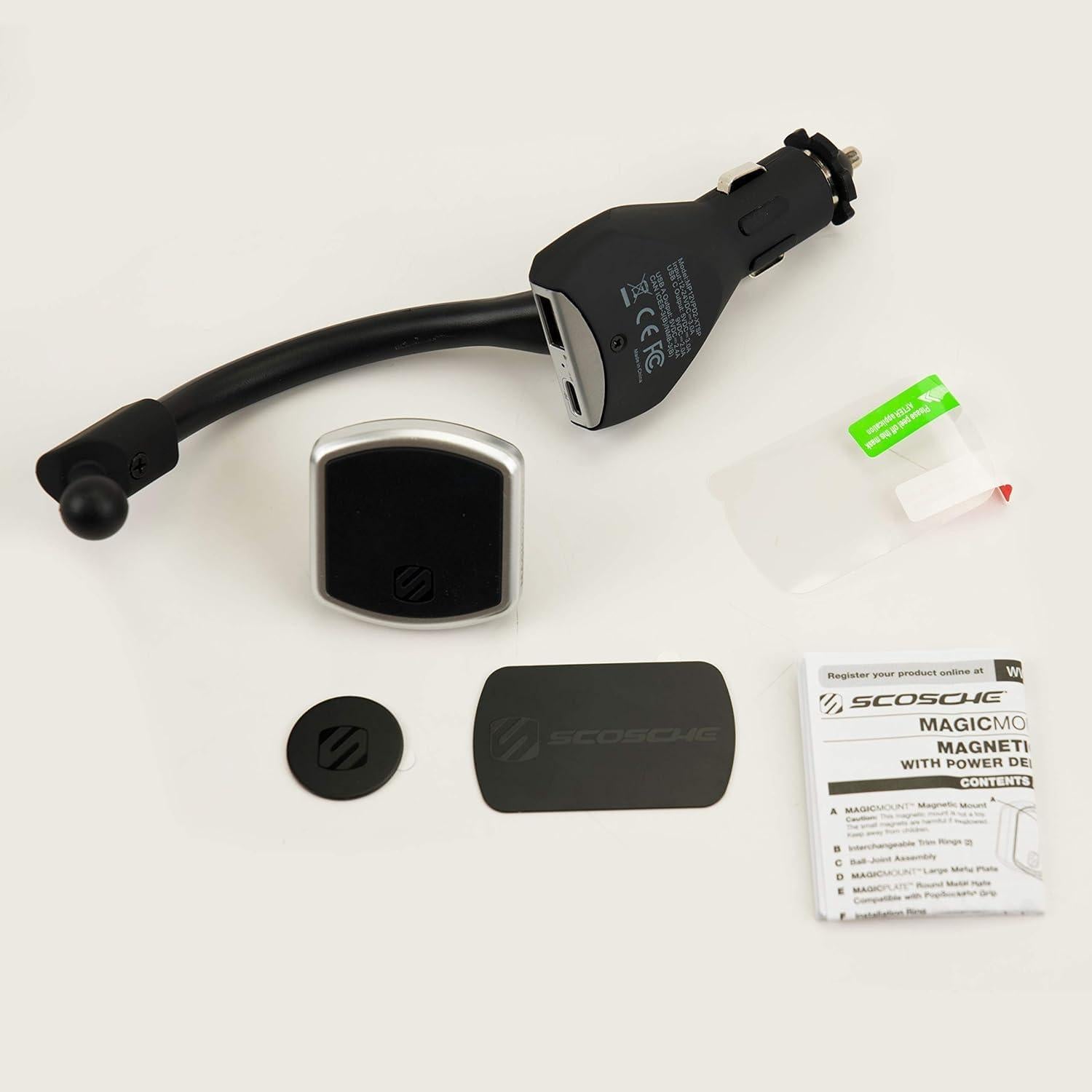 Soporte Magnético para Teléfono Scosche MP12VPD2-XTSP 30W Carga Rápida