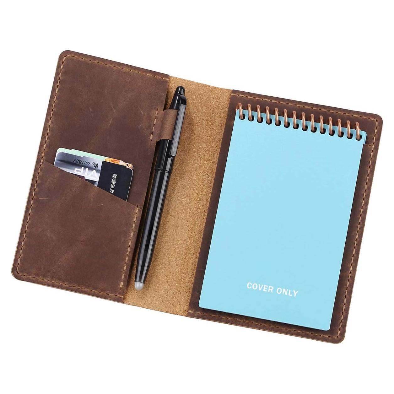 Cubierta de Diario de Cuero Robrasim Mini 8.9x14cm con Asa