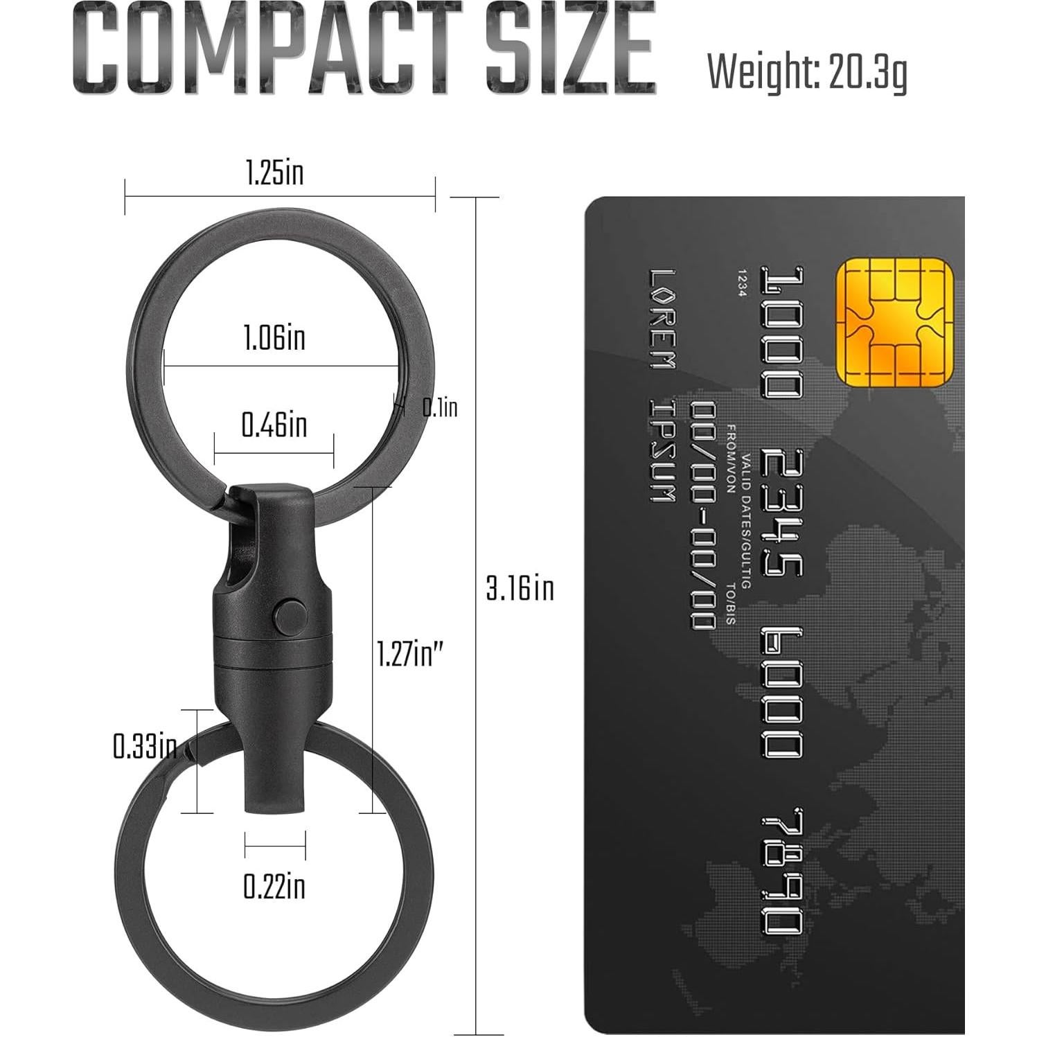 Conector de Llave Magnético KeyUnity KA45 de Titanio 9.07 kg
