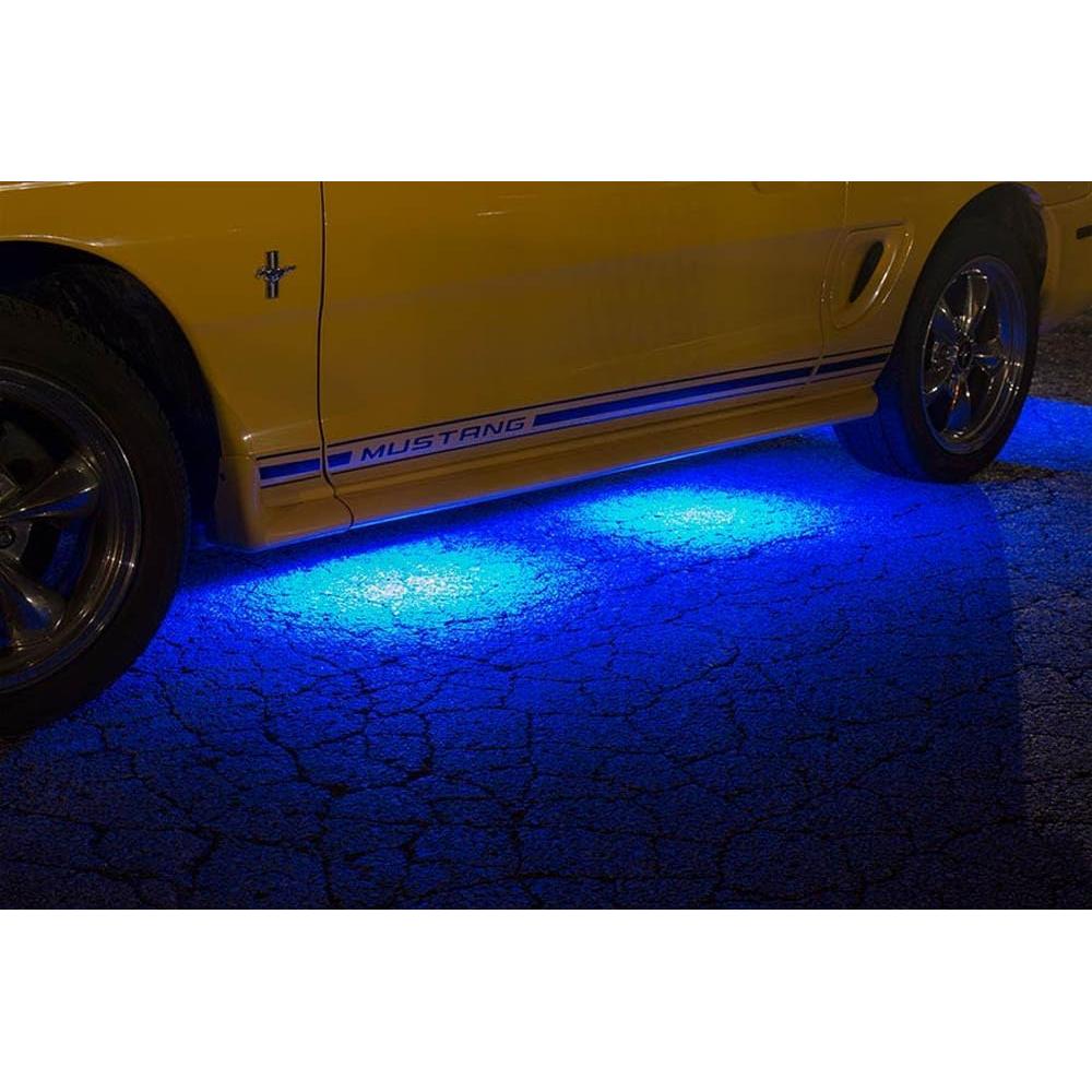Kit de Luces LED de Roca 9W iJDMTOY 4 Piezas Azul IP68