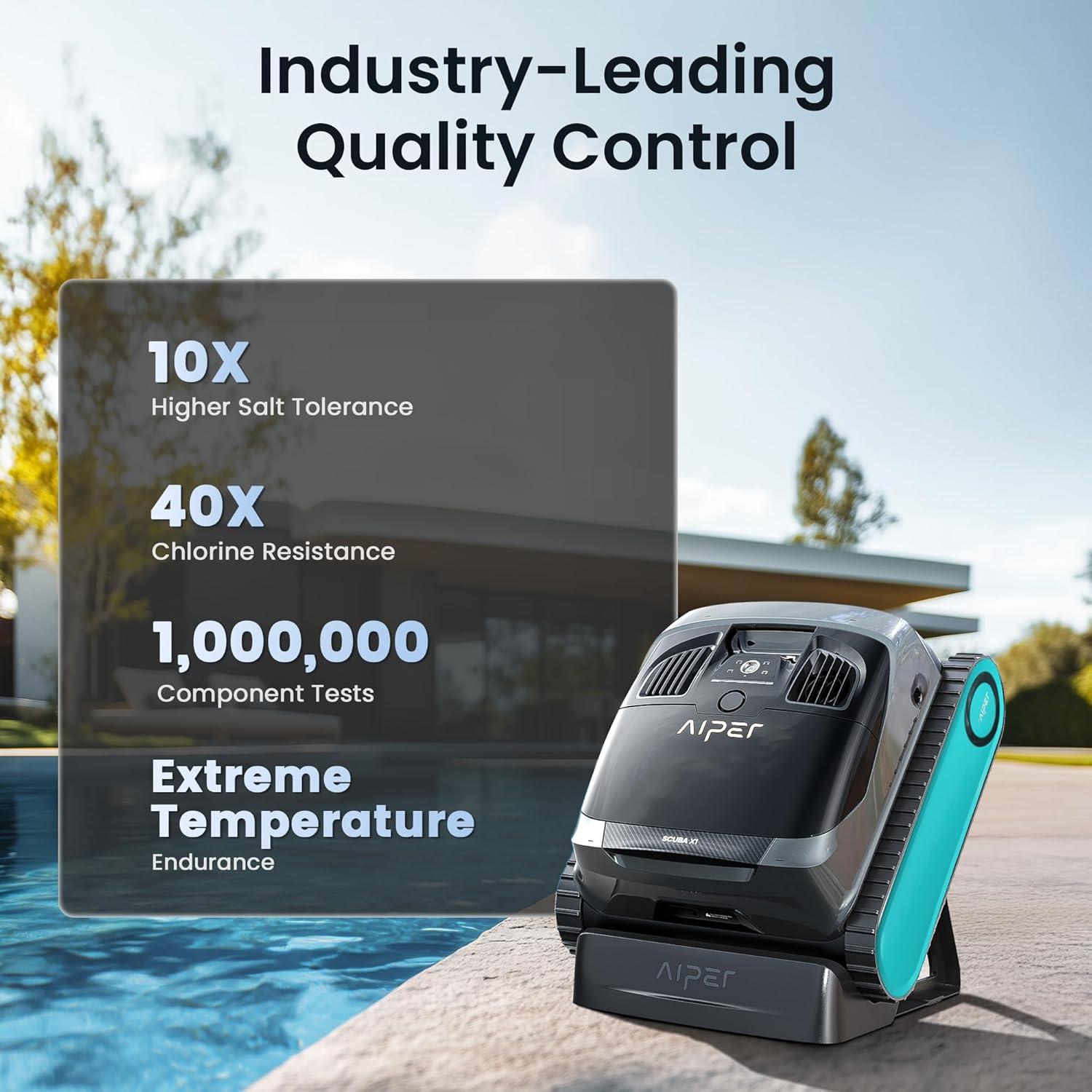 Limpiador de Piscinas Robótico AIPER Scuba X1 25,000 L/h