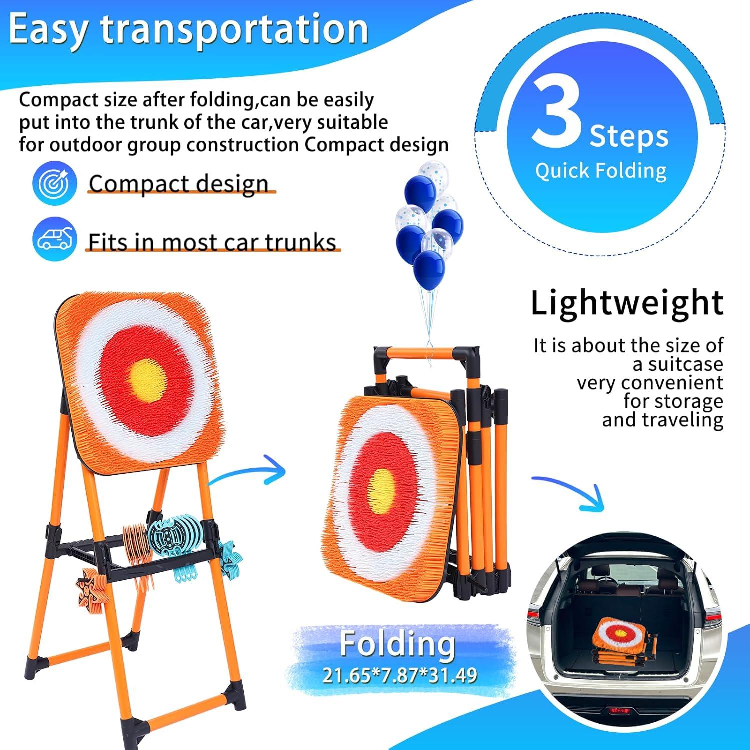 Juego de Lanzamiento de Hachas NUCTKP HTB845 con 8 Hachas
